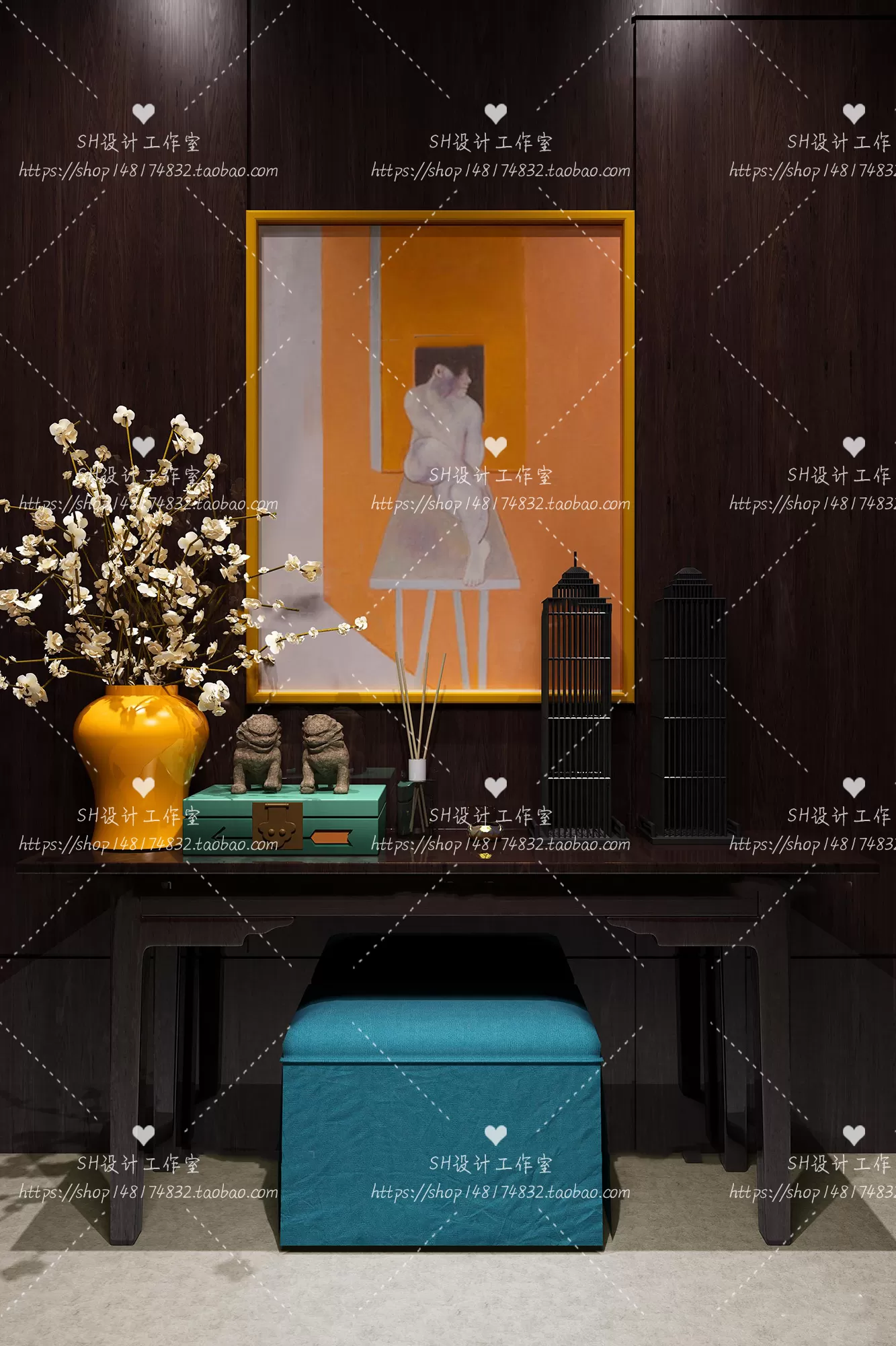 Side Cabinets – 3D Models – 0171