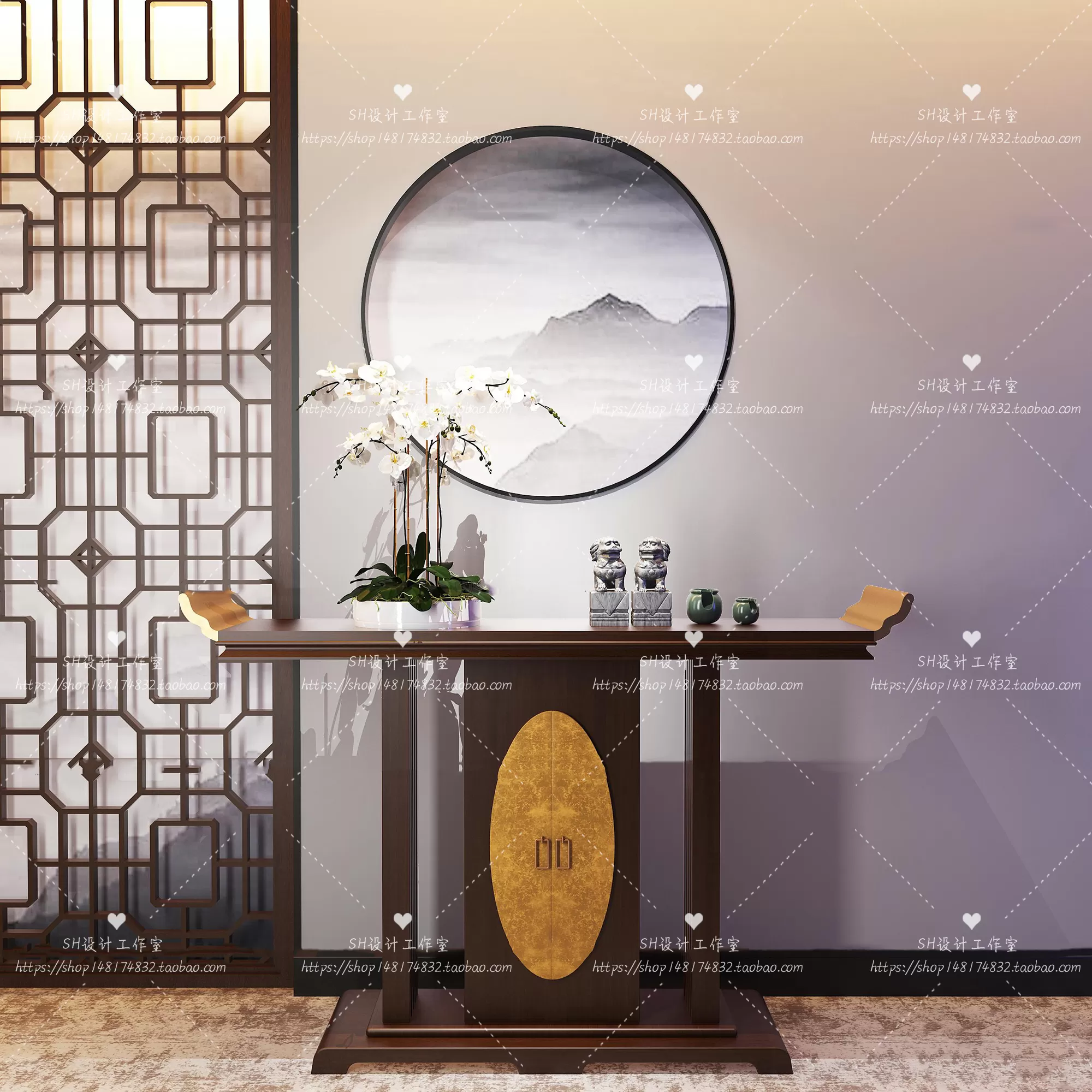 Side Cabinets – 3D Models – 0172