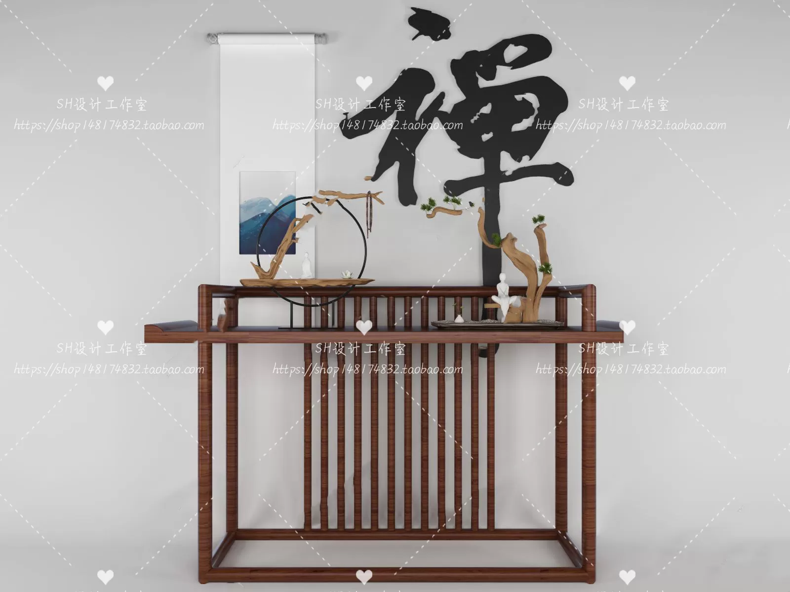 Side Cabinets – 3D Models – 0173