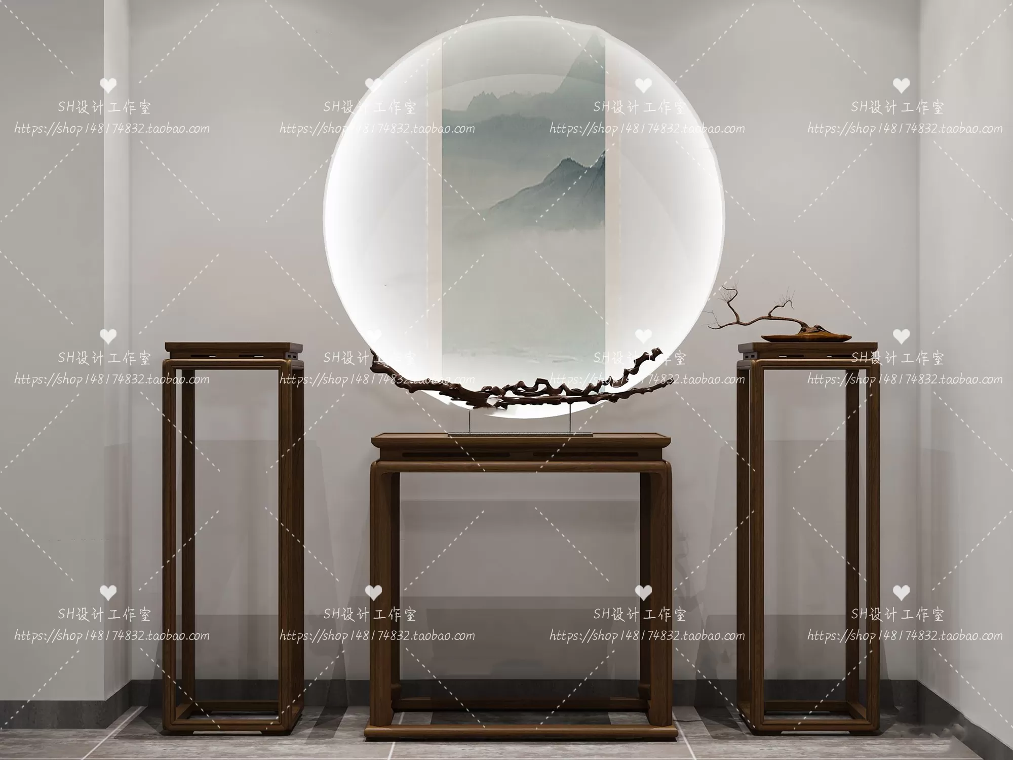 Side Cabinets – 3D Models – 0177