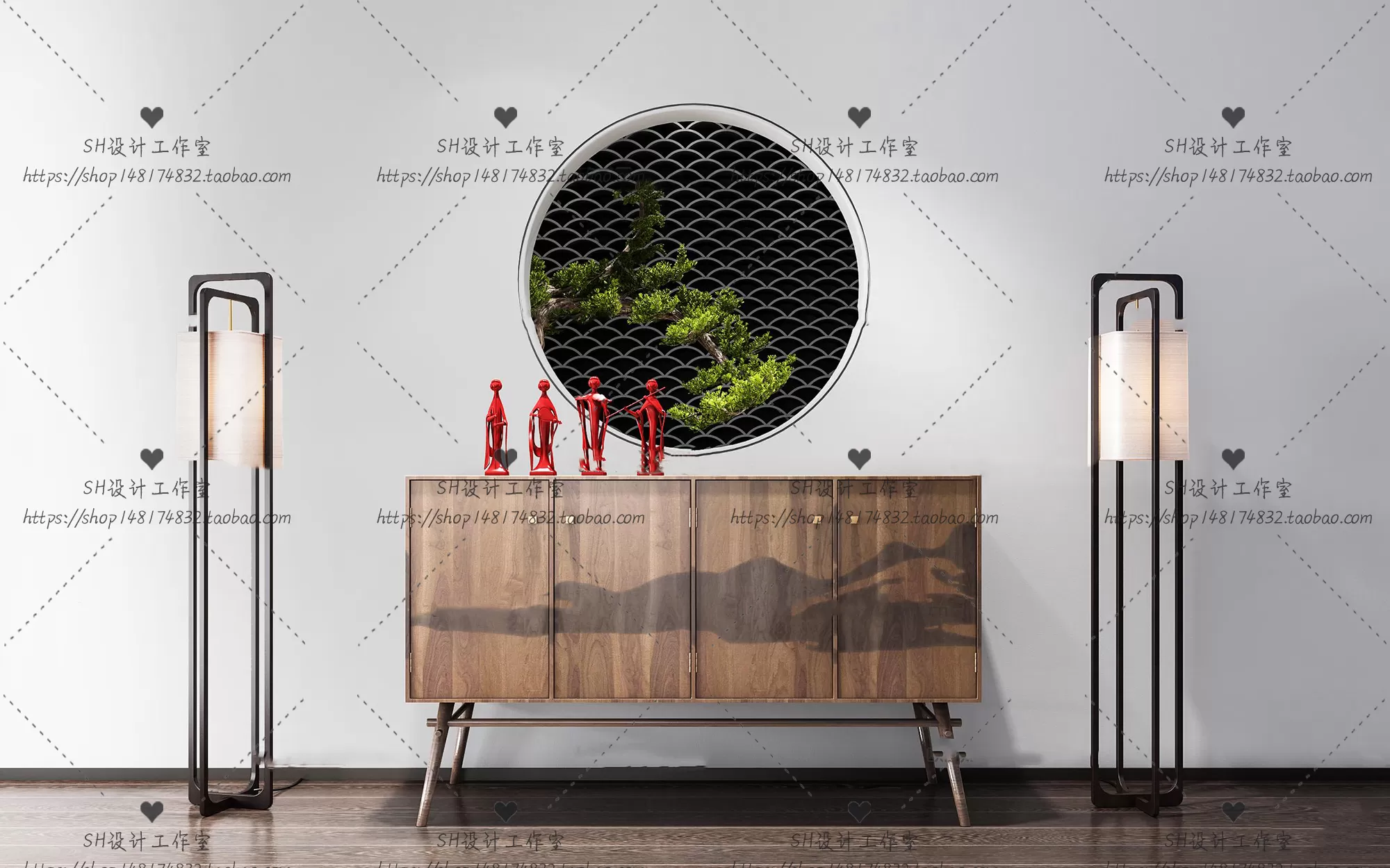 Side Cabinets – 3D Models – 0181