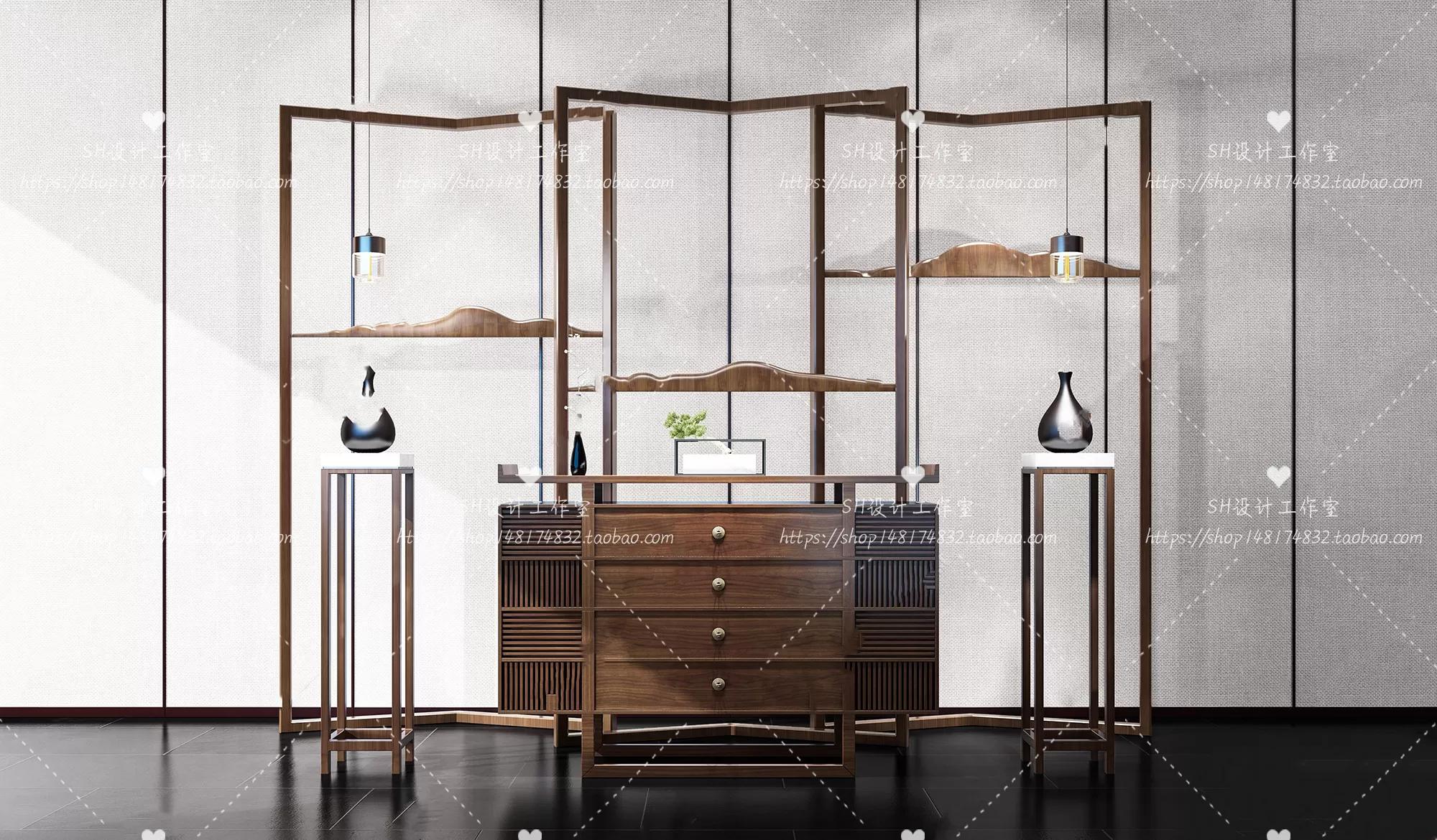 Side Cabinets – 3D Models – 0186