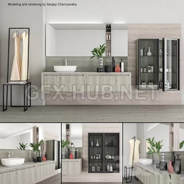 Bathroom furniture set Rush – 207375 Bathroom furniture set Rush – 207375