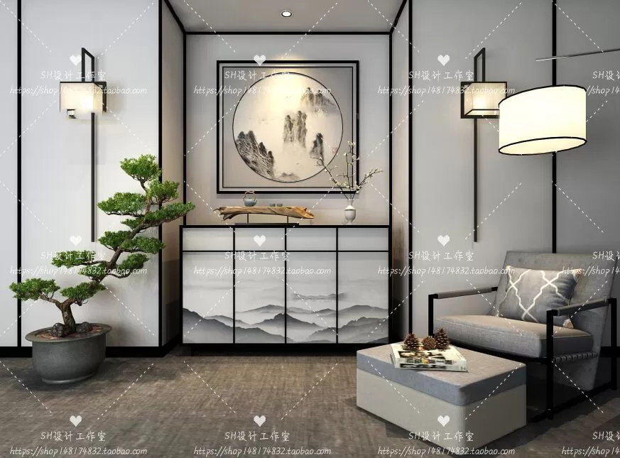 Side Cabinets – 3D Models – 0194