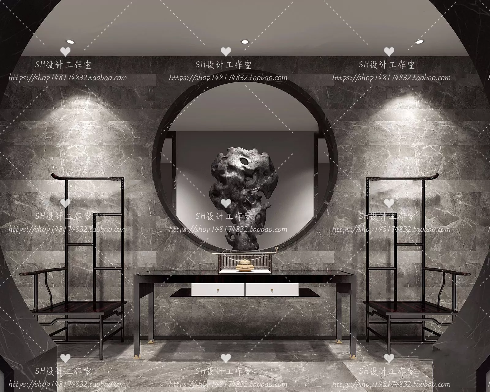 Side Cabinets – 3D Models – 0196