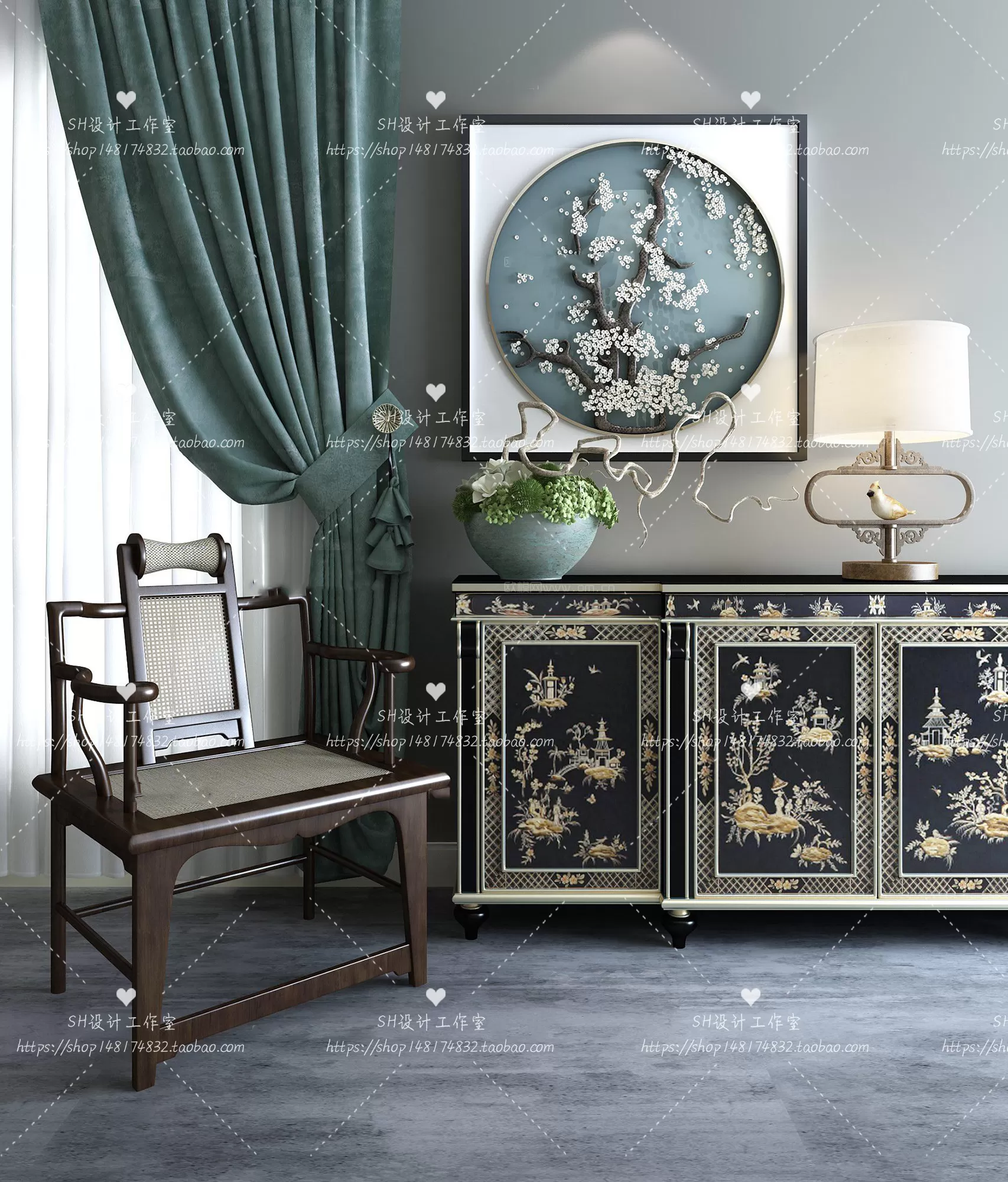 Side Cabinets – 3D Models – 0197