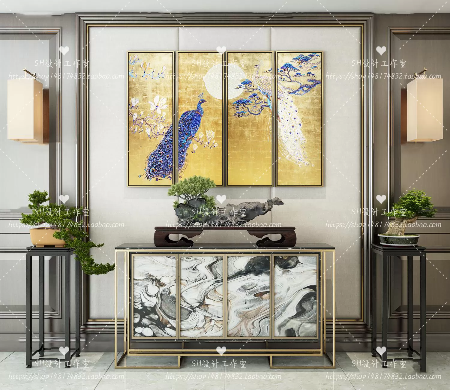 Side Cabinets – 3D Models – 0199