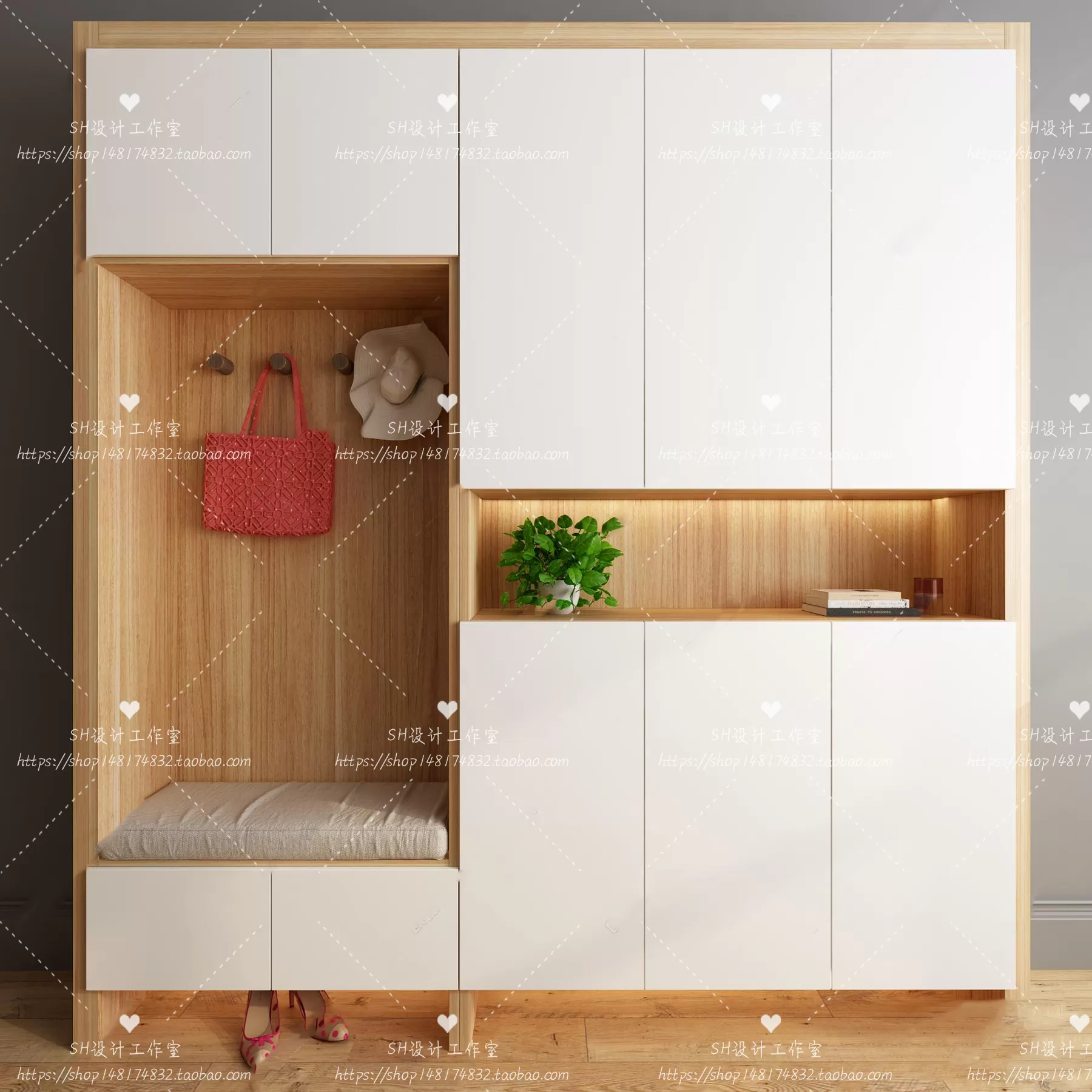 Wardrobe Shoe – Clothes Cabinets – Wardropes – 3D Models – 0020