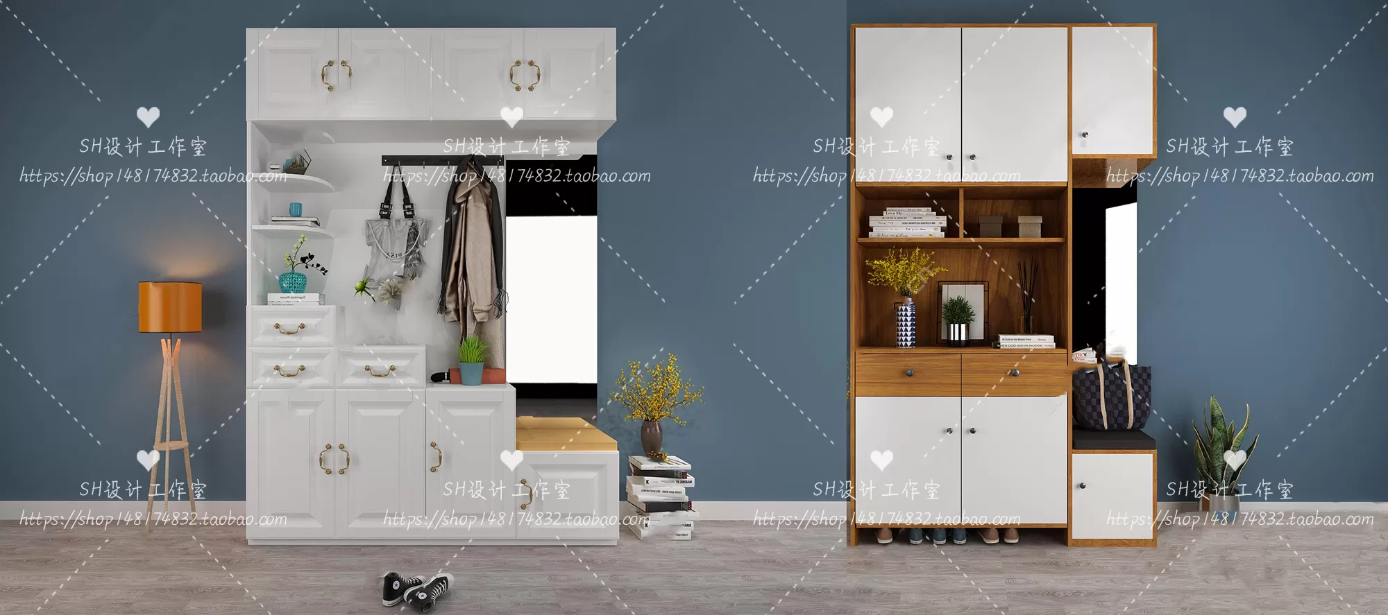 Wardrobe Shoe – Clothes Cabinets – Wardropes – 3D Models – 0022