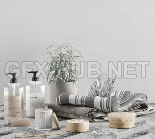 Bathroom set 04 3D model – 207383 Bathroom set 04 3D model – 207383