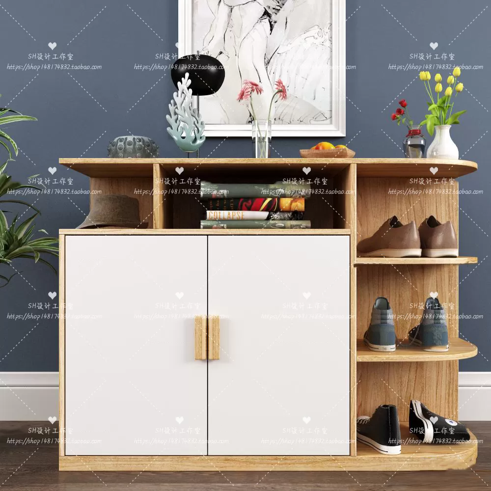 Wardrobe Shoe – Clothes Cabinets – Wardropes – 3D Models – 0072