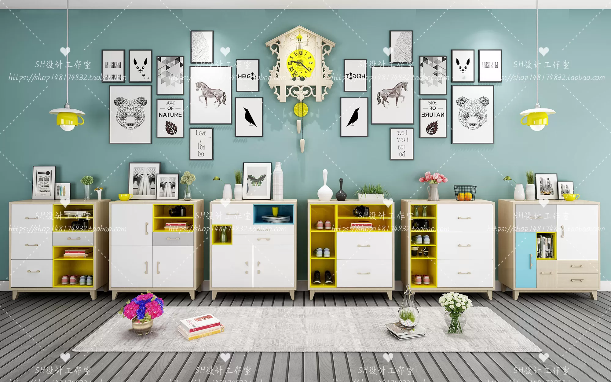 Wardrobe Shoe – Clothes Cabinets – Wardropes – 3D Models – 0081