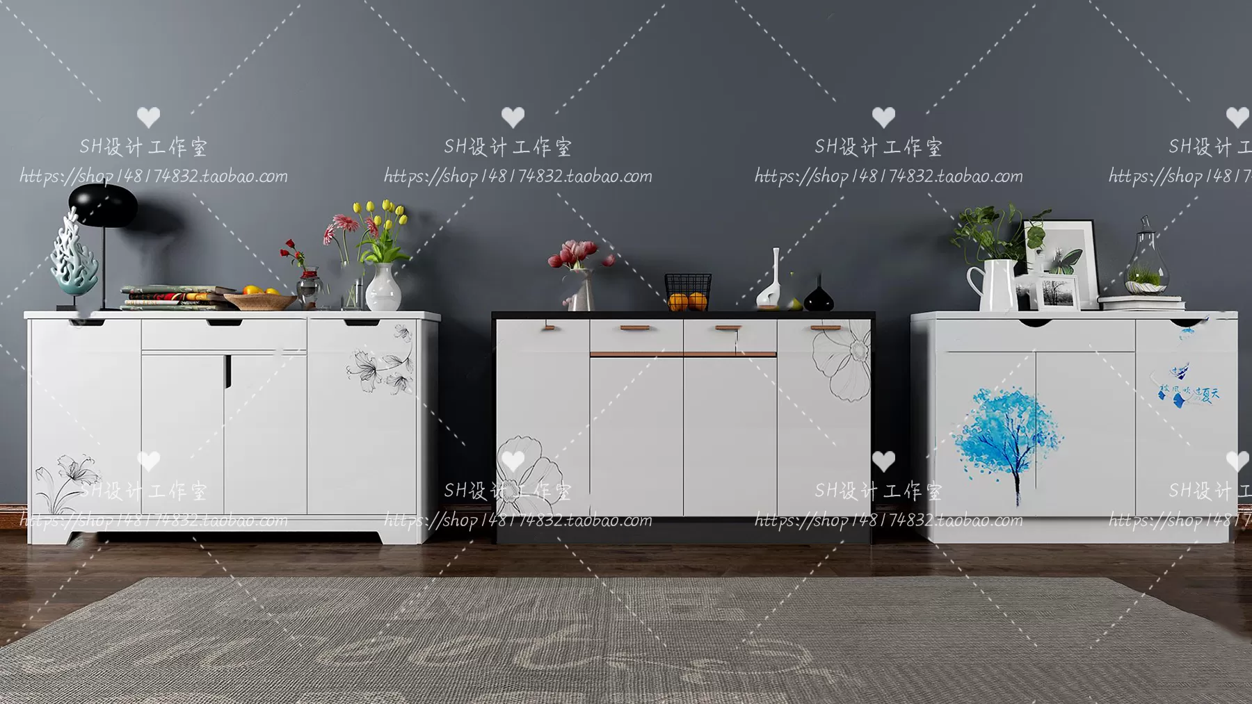 Wardrobe Shoe – Clothes Cabinets – Wardropes – 3D Models – 0084