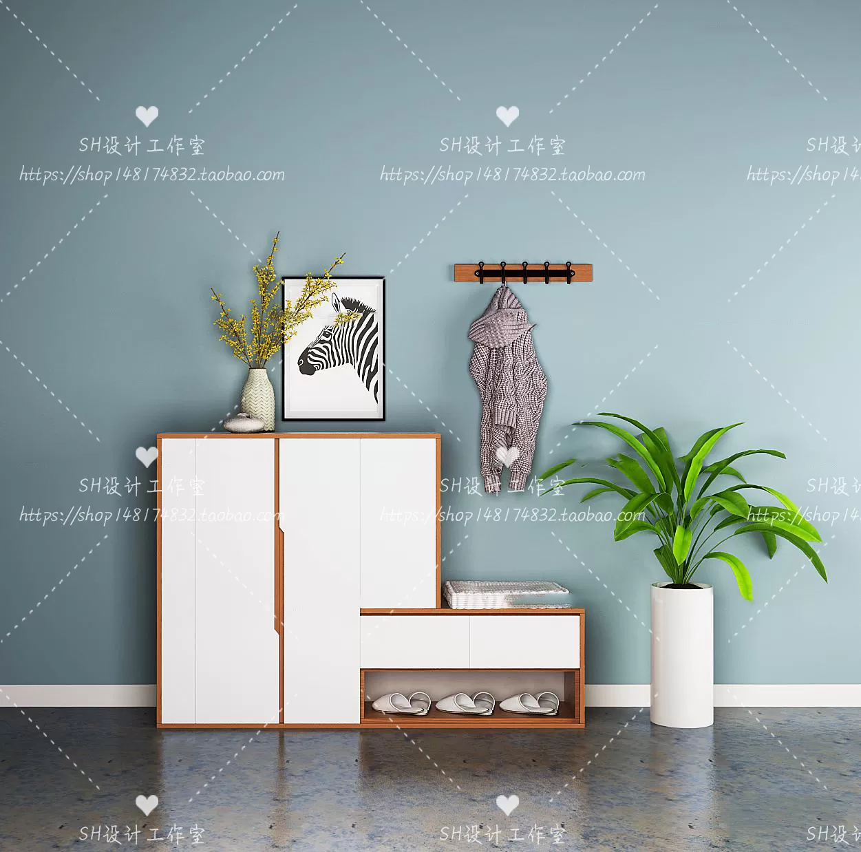 Wardrobe Shoe – Clothes Cabinets – Wardropes – 3D Models – 0089