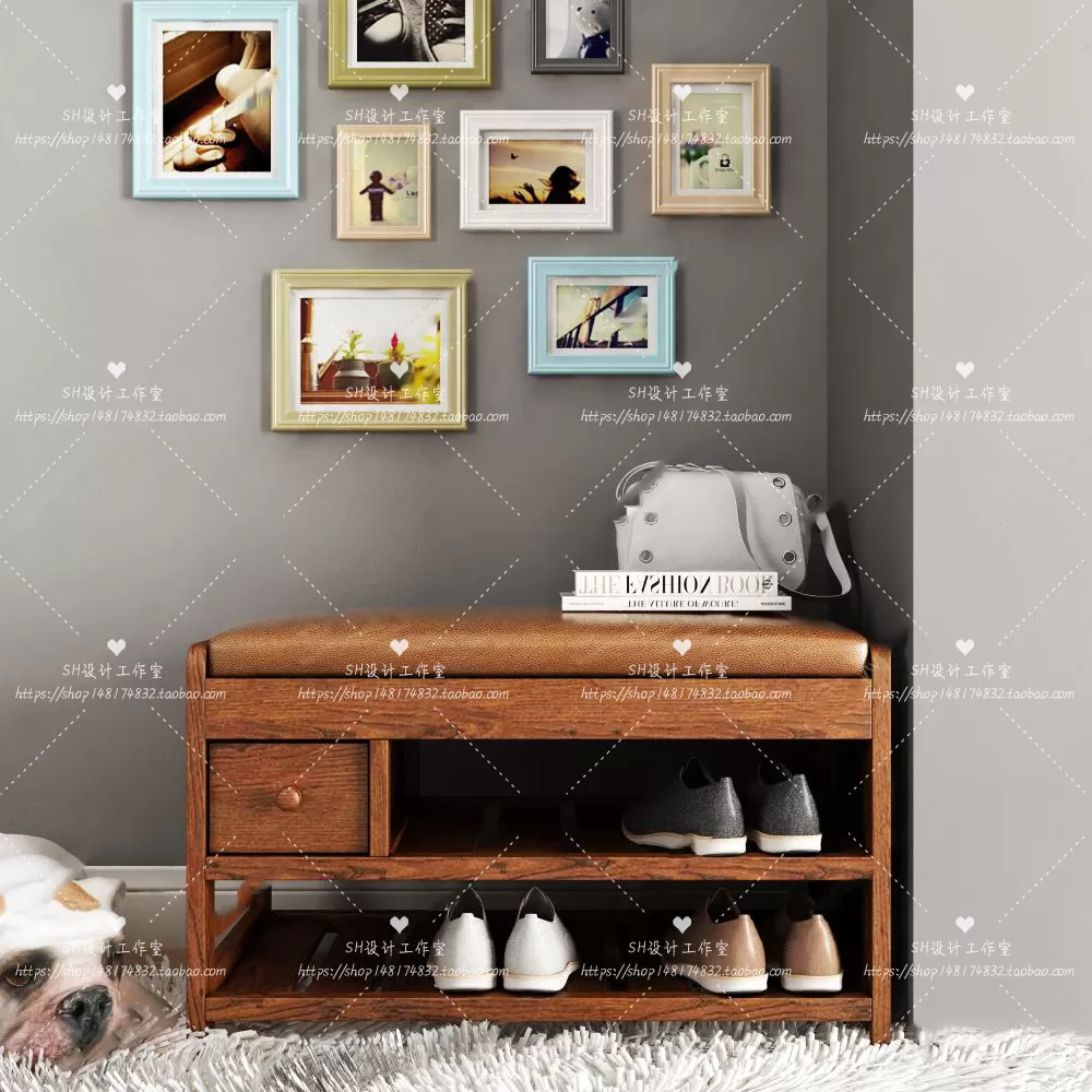 Wardrobe Shoe – Clothes Cabinets – Wardropes – 3D Models – 0090