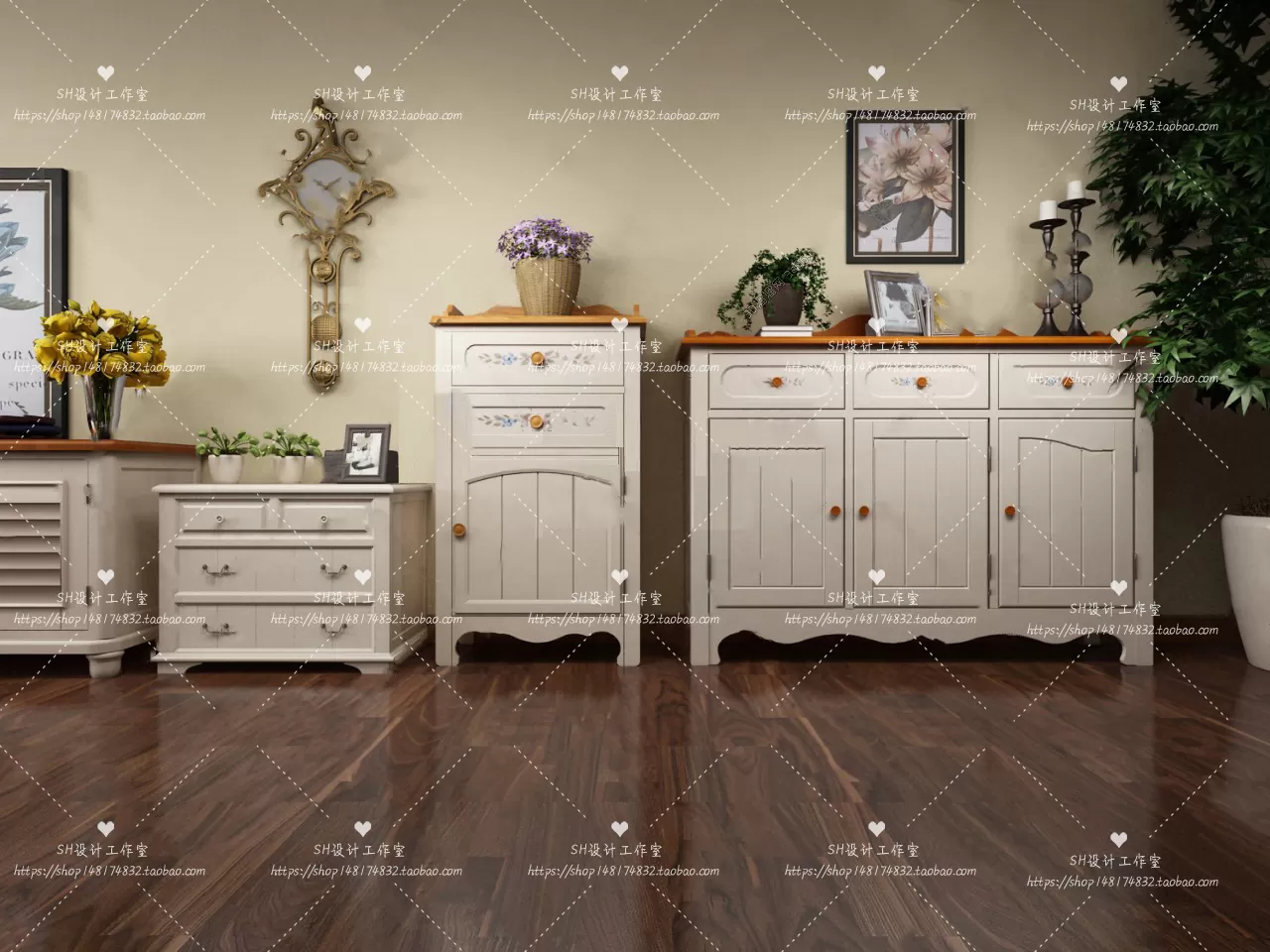 Wardrobe Shoe – Clothes Cabinets – Wardropes – 3D Models – 0098