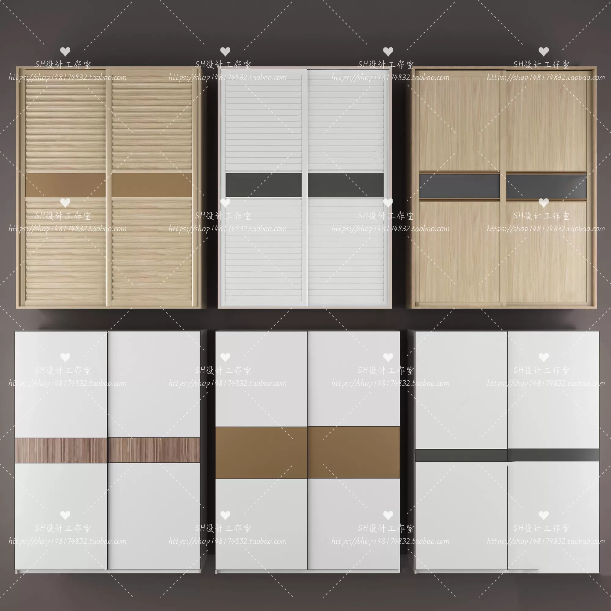 Wardrobe Shoe – Clothes Cabinets – Wardropes – 3D Models – 0106