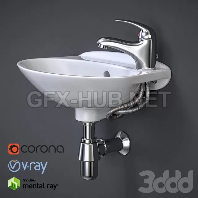 Bathroom sink with faucet – 207405 Bathroom sink with faucet – 207405