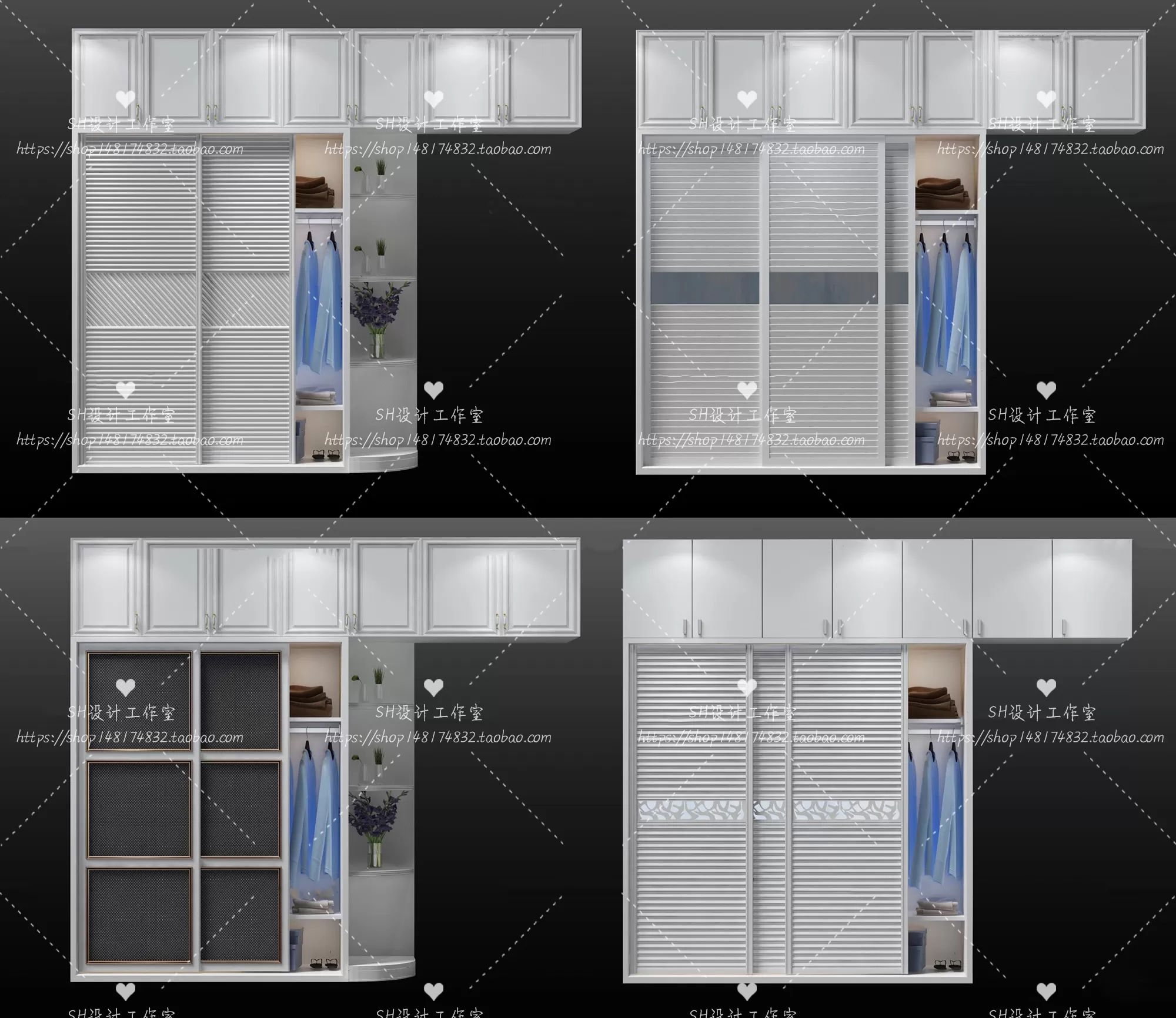 Wardrobe Shoe – Clothes Cabinets – Wardropes – 3D Models – 0151