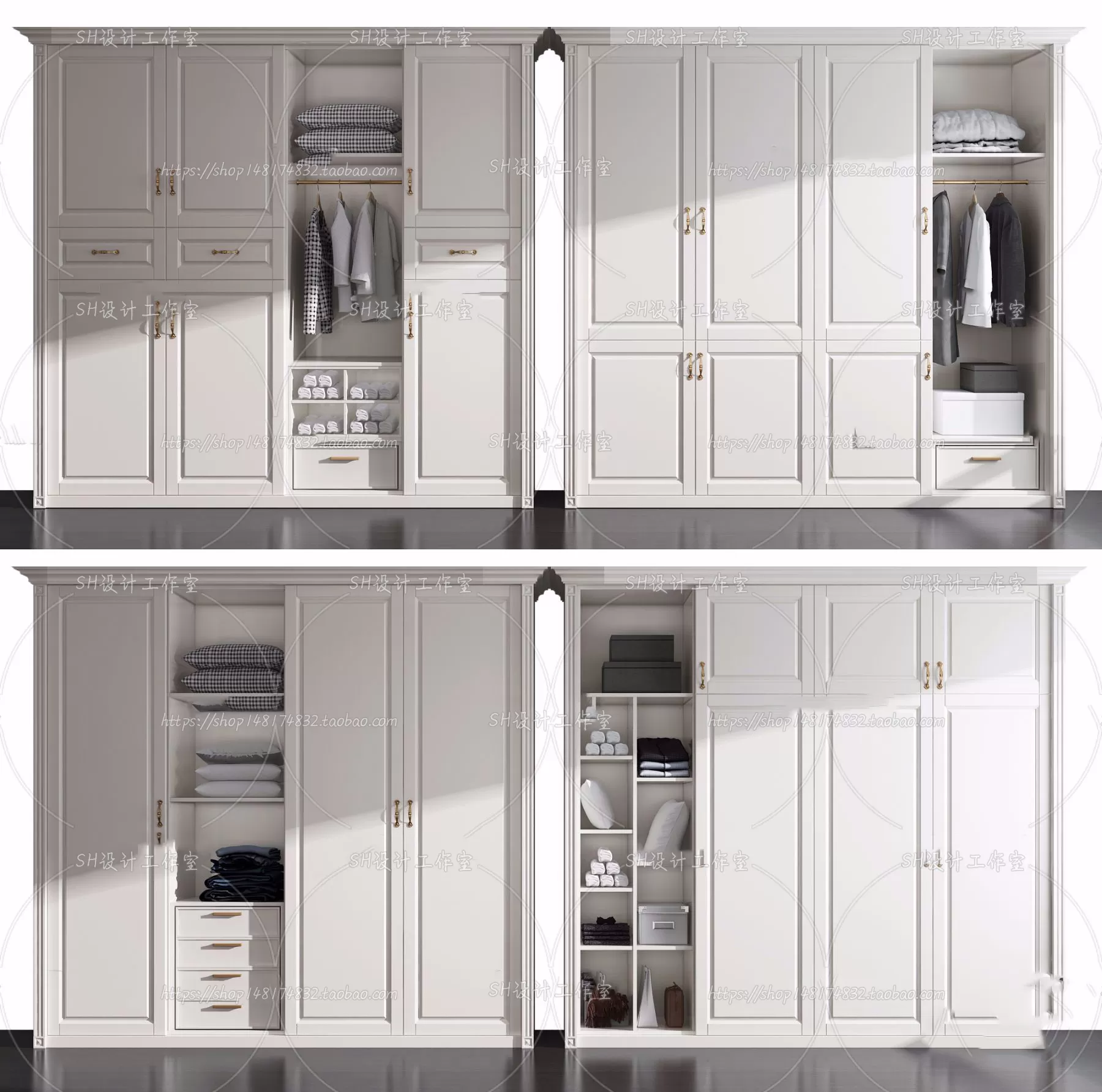 Wardrobe Shoe – Clothes Cabinets – Wardropes – 3D Models – 0209