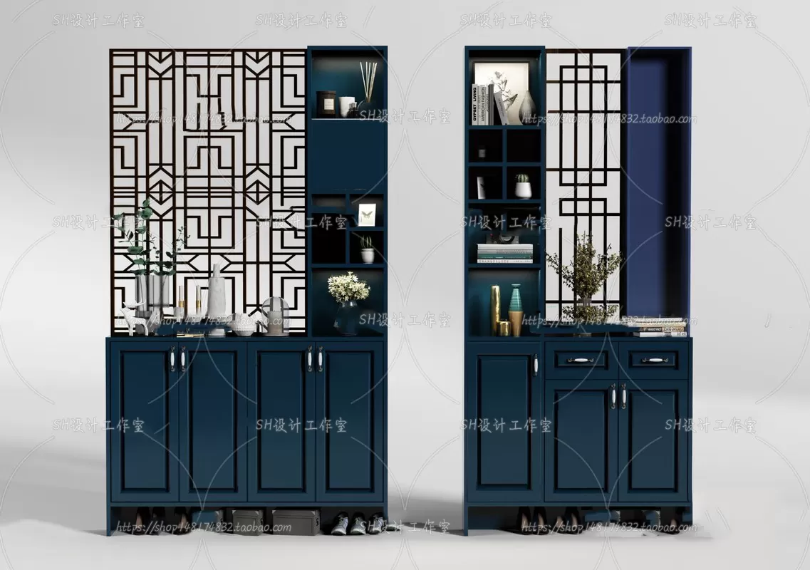 Wardrobe Shoe – Clothes Cabinets – Wardropes – 3D Models – 0211