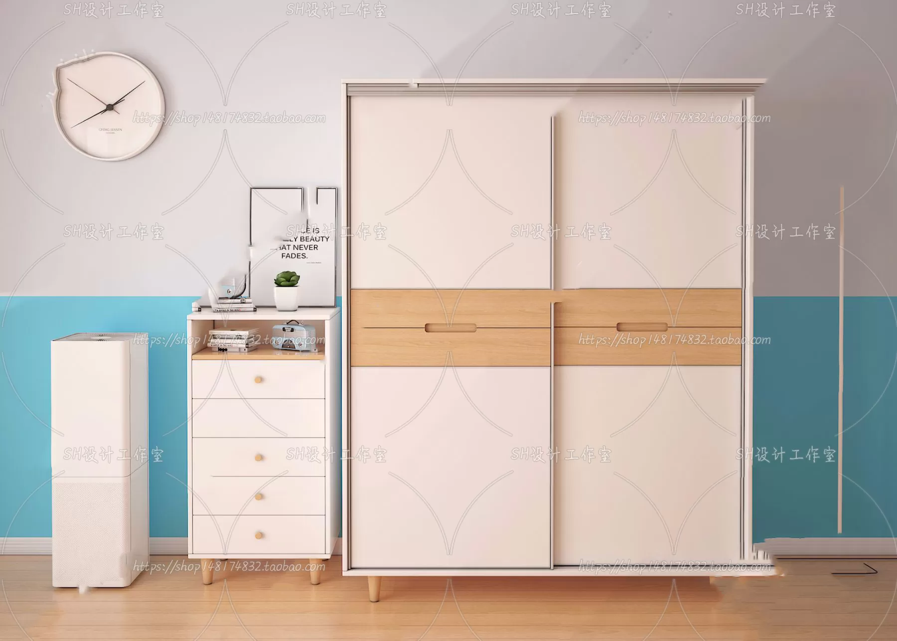 Wardrobe Shoe – Clothes Cabinets – Wardropes – 3D Models – 0230