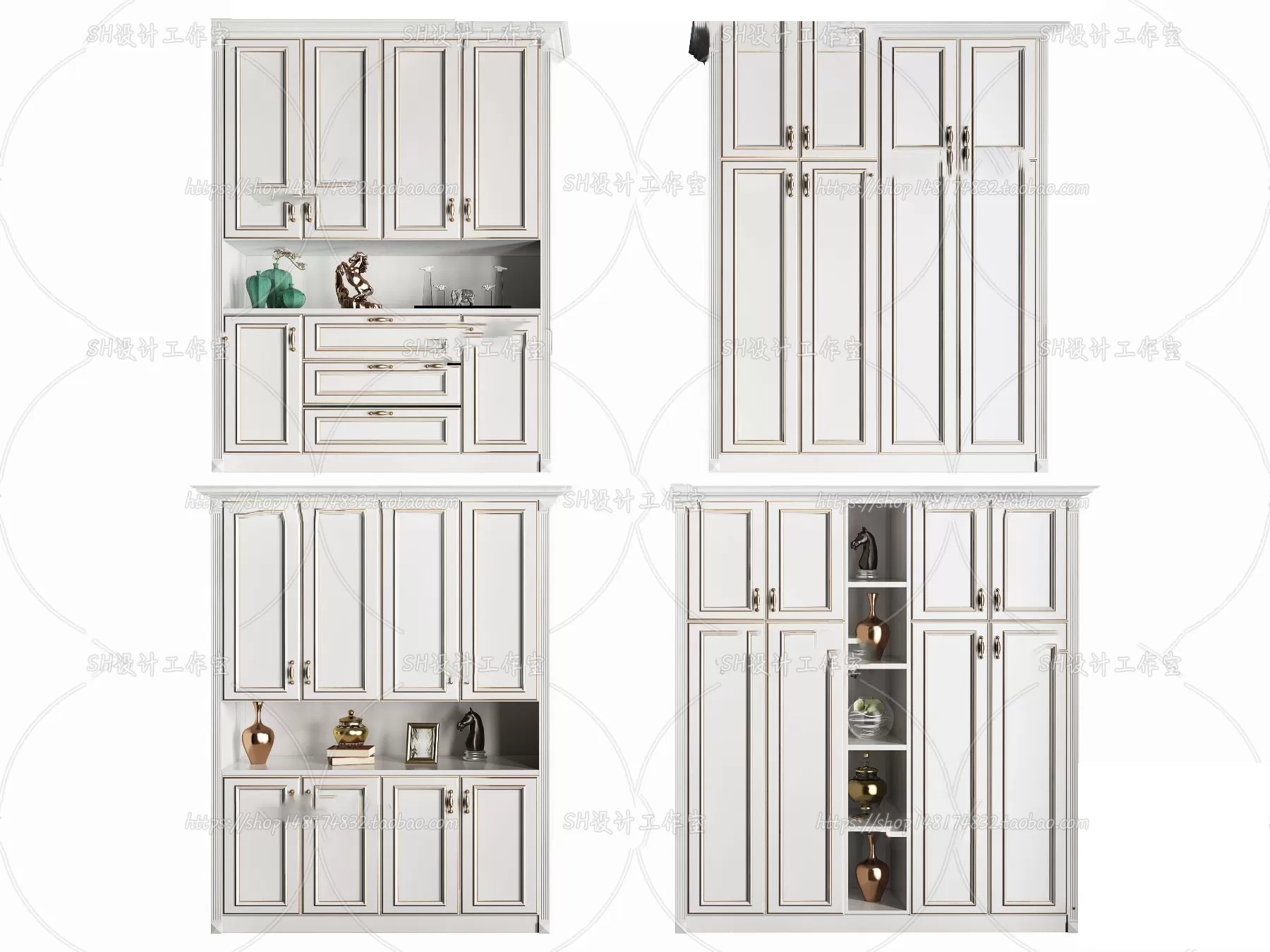 Wardrobe Shoe – Clothes Cabinets – Wardropes – 3D Models – 0233