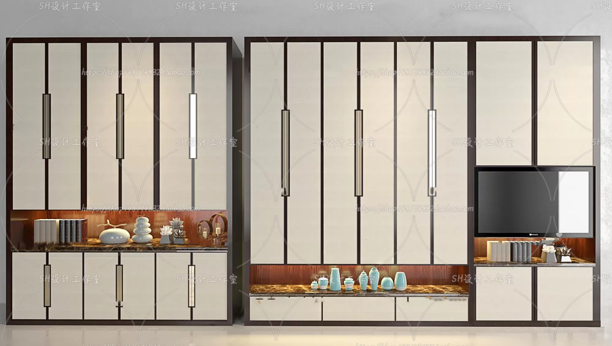 Wardrobe Shoe – Clothes Cabinets – Wardropes – 3D Models – 0242