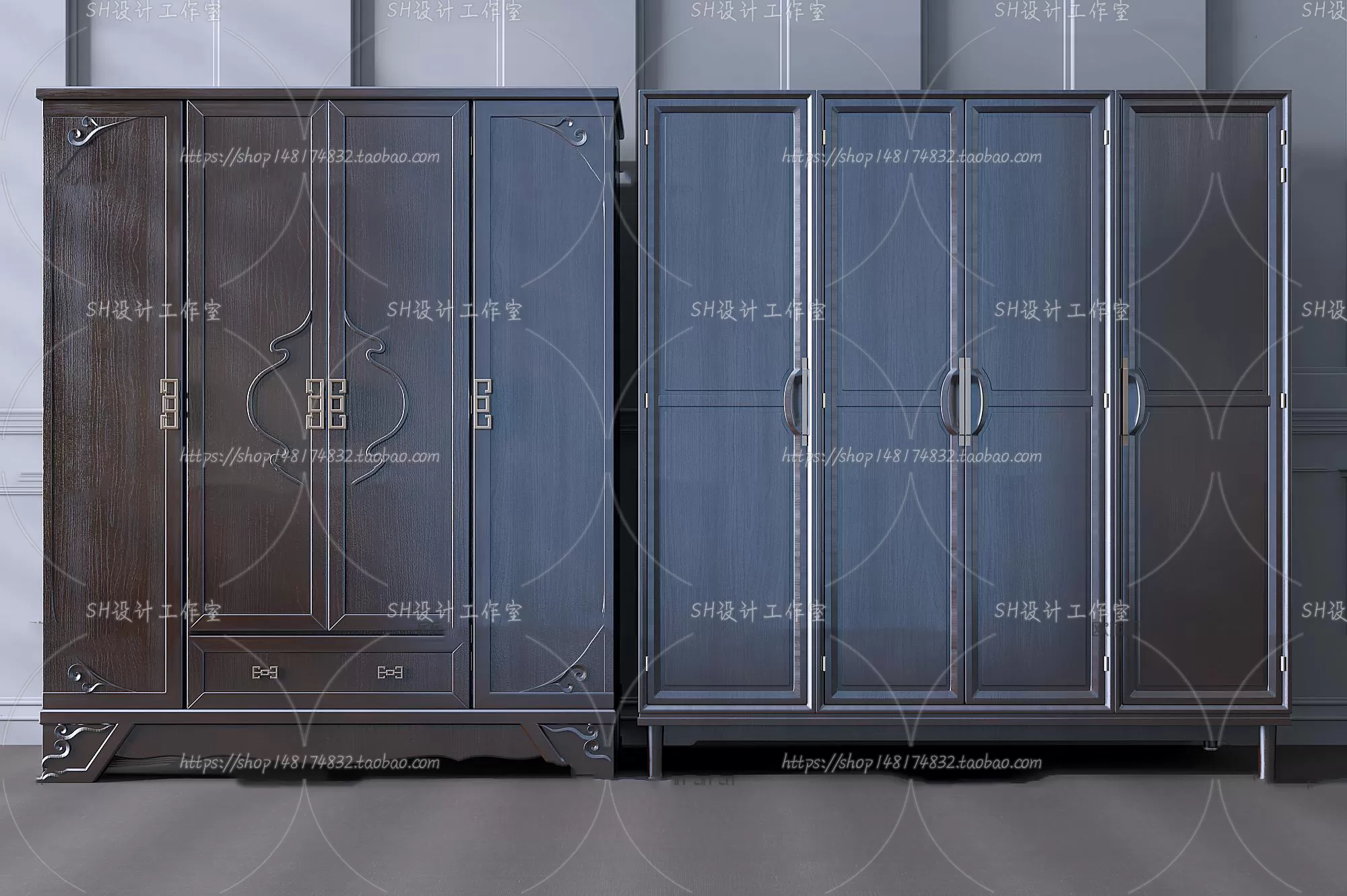 Wardrobe Shoe – Clothes Cabinets – Wardropes – 3D Models – 0244