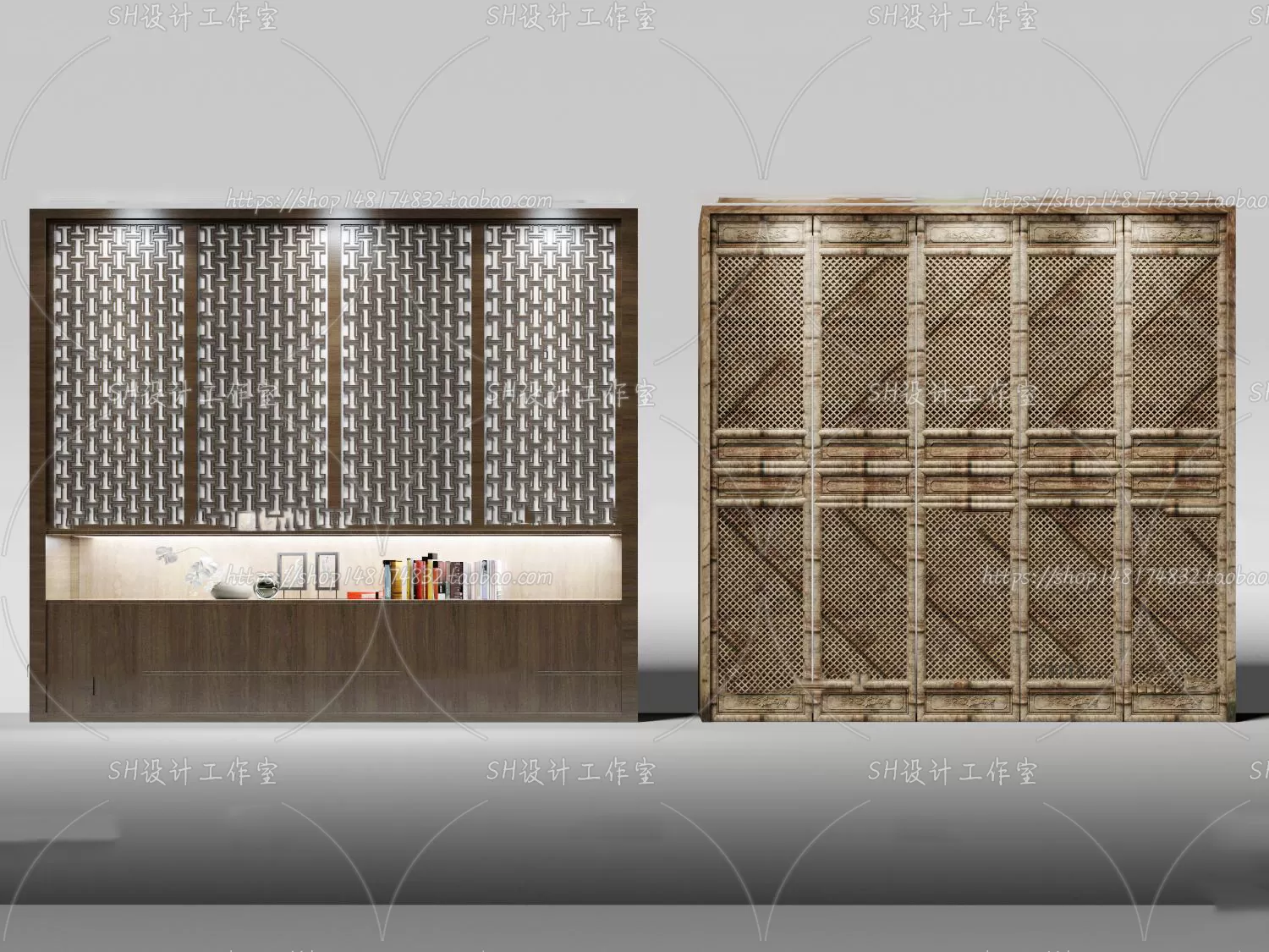 Wardrobe Shoe – Clothes Cabinets – Wardropes – 3D Models – 0245