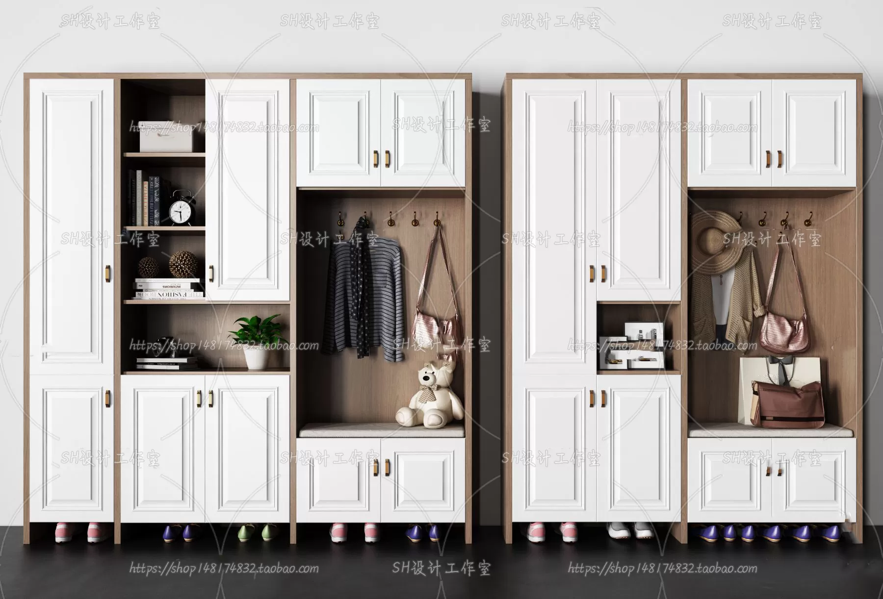 Wardrobe Shoe – Clothes Cabinets – Wardropes – 3D Models – 0261