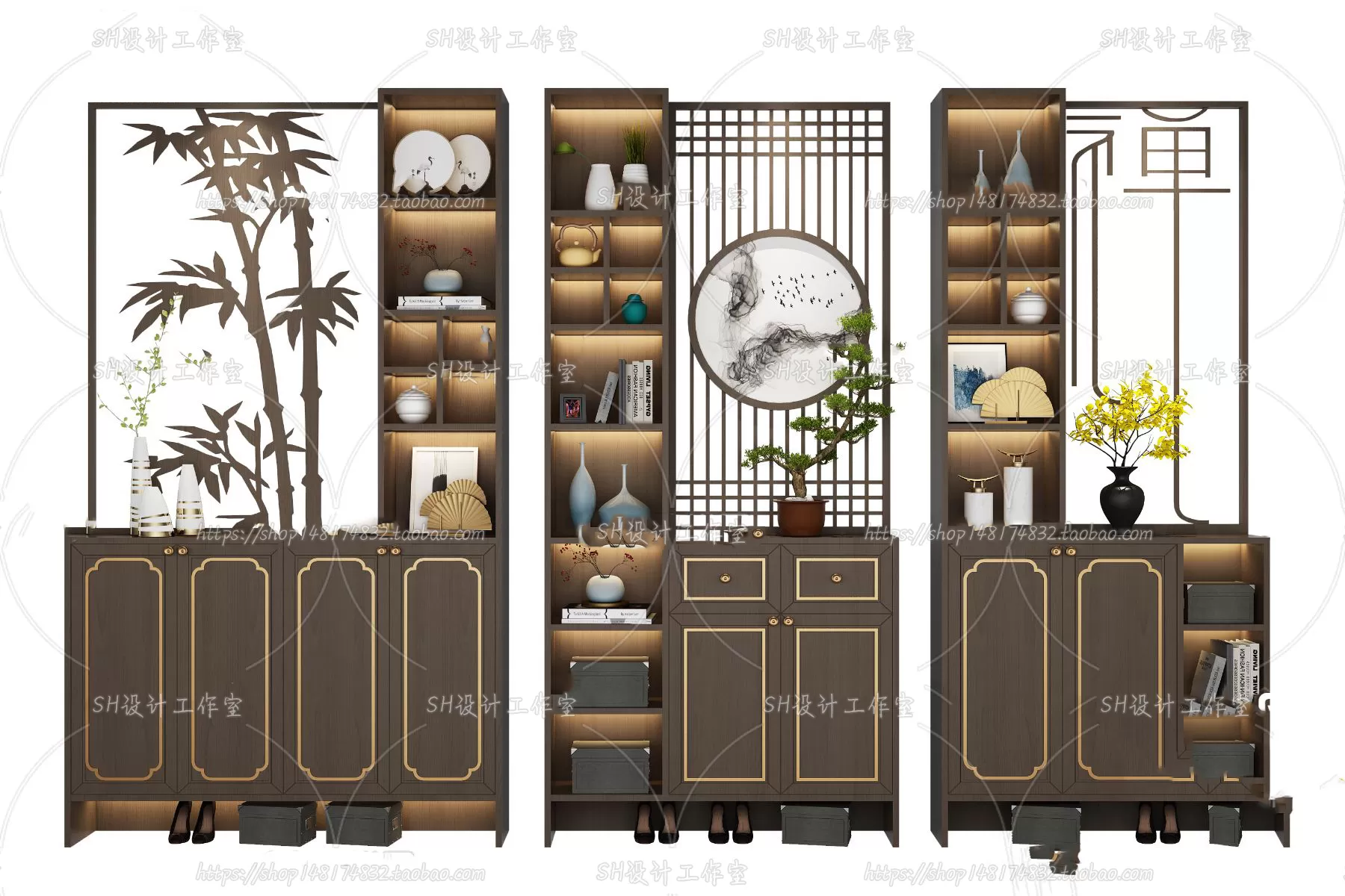 Wardrobe Shoe – Clothes Cabinets – Wardropes – 3D Models – 0289