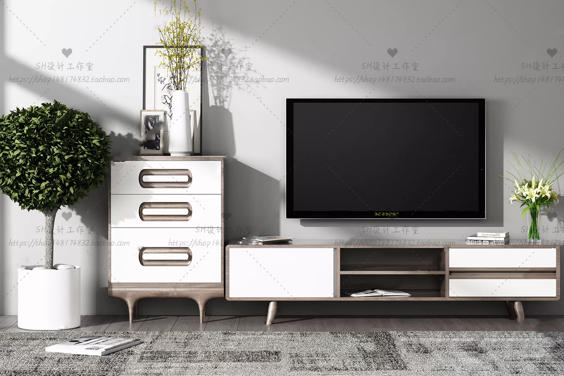 TV Cabinets – 3D Models – 0133