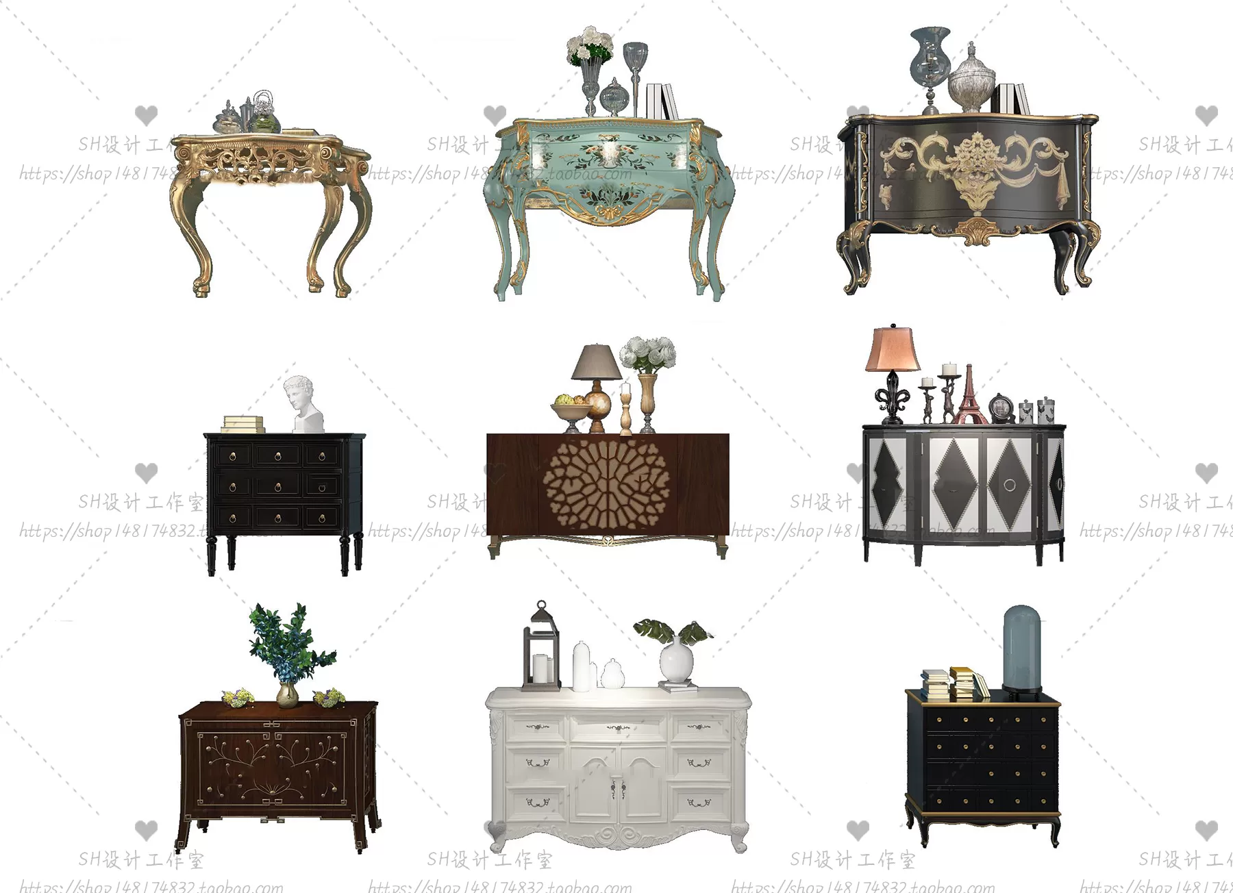 TV Cabinets – 3D Models – 0168