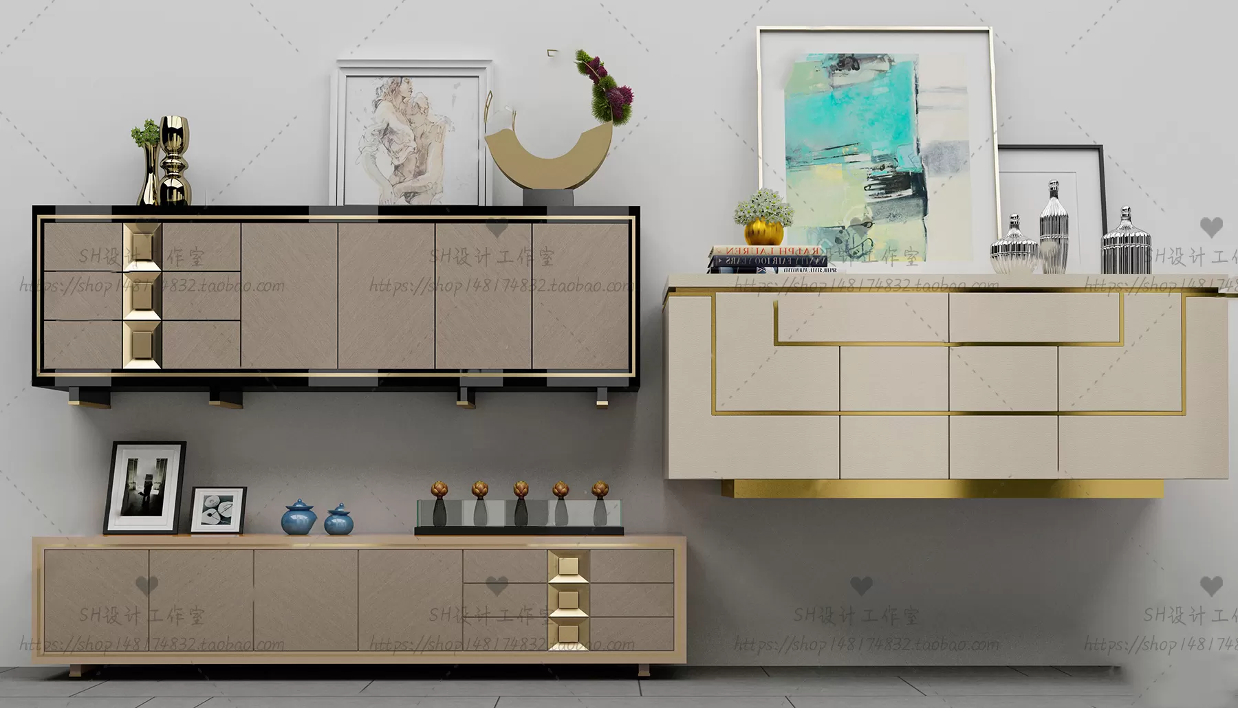 TV Cabinets – 3D Models – 0218