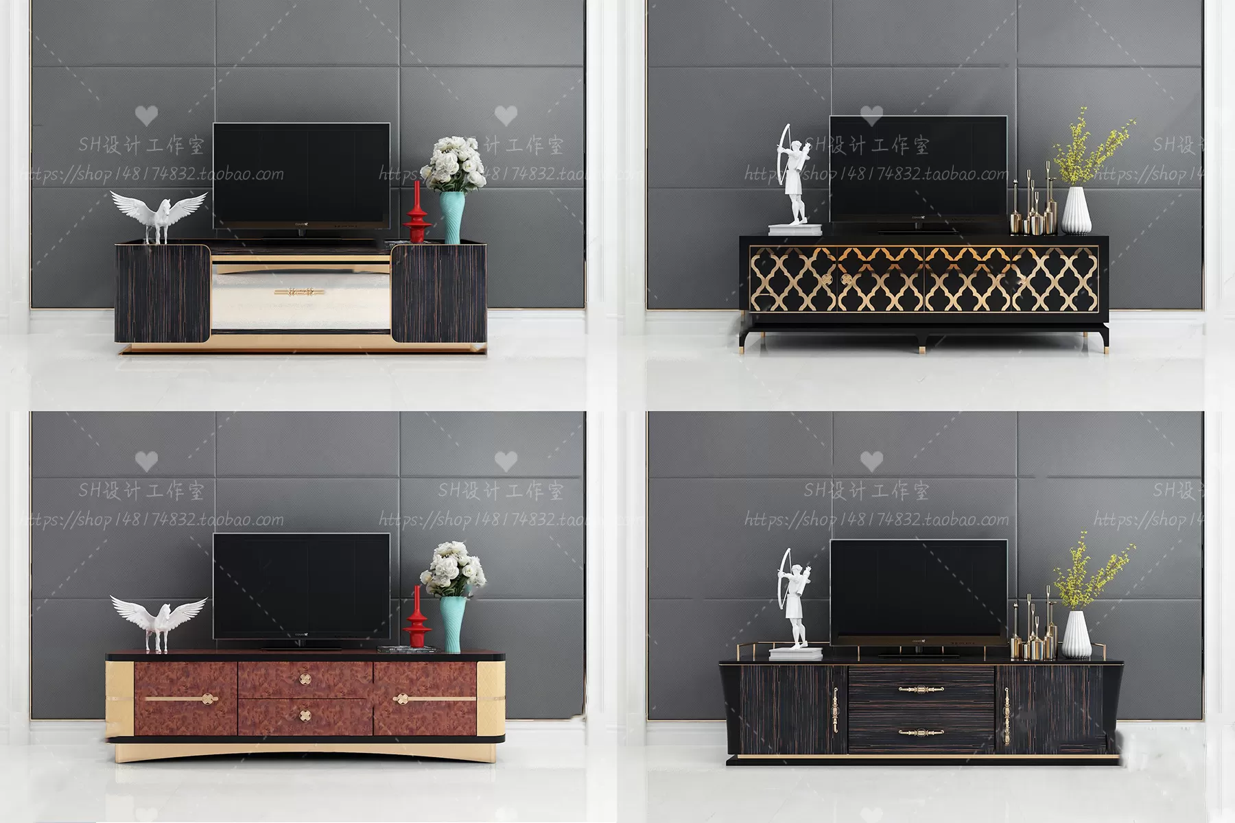 TV Cabinets – 3D Models – 0241