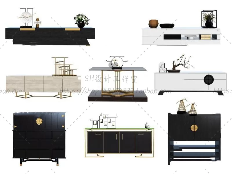 TV Cabinets – 3D Models – 0288