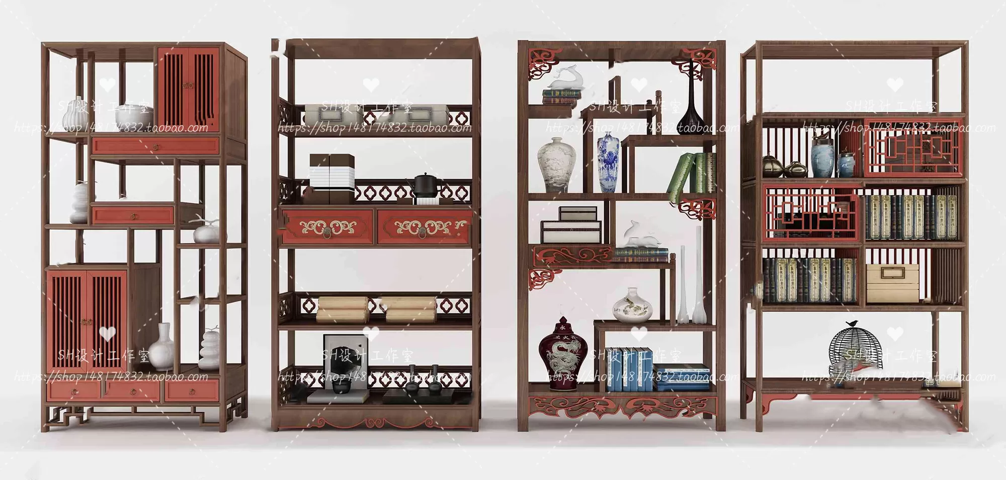 Decorative Cabinets – 3D Models – 0001