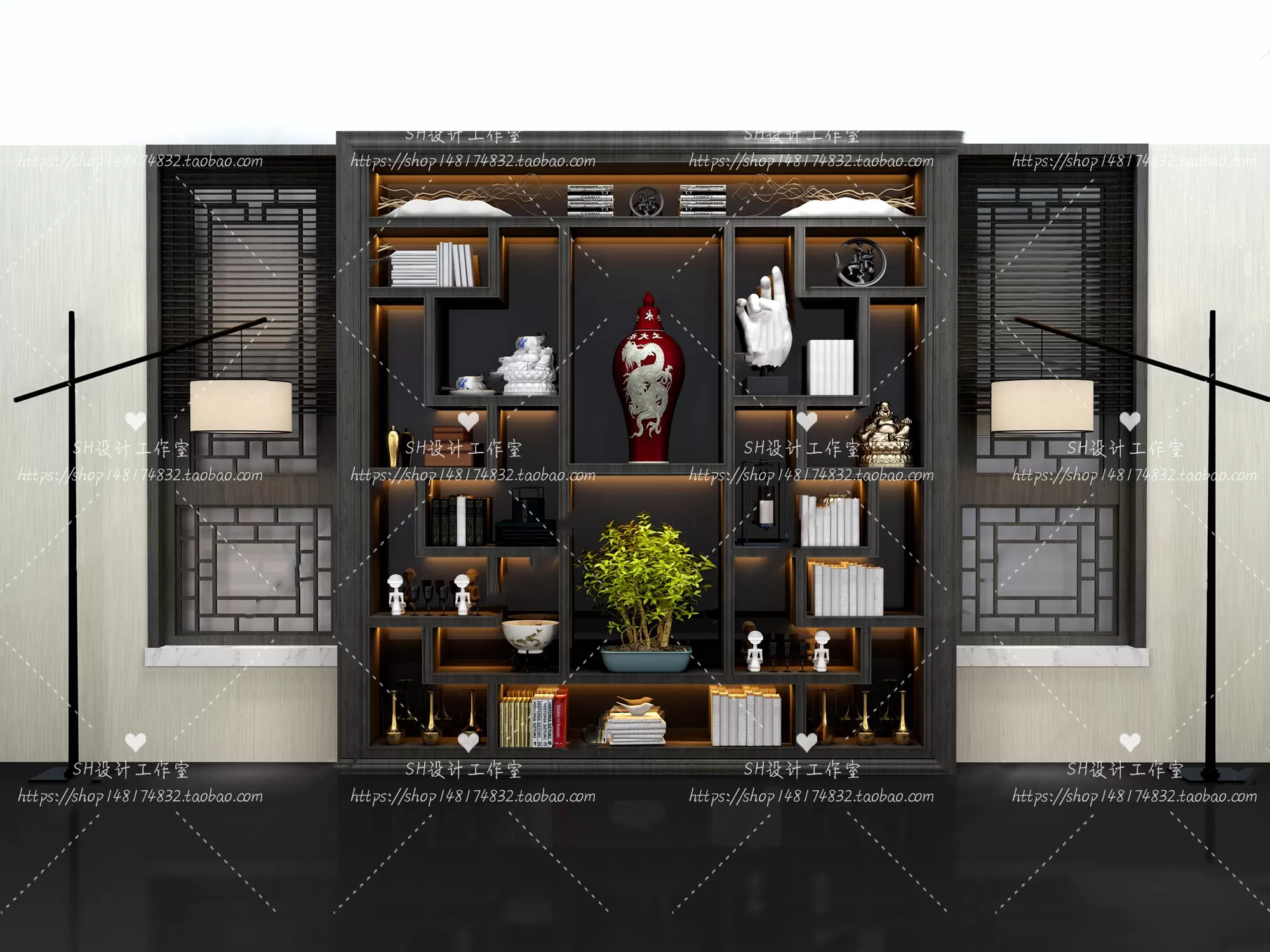 Decorative Cabinets – 3D Models – 0016