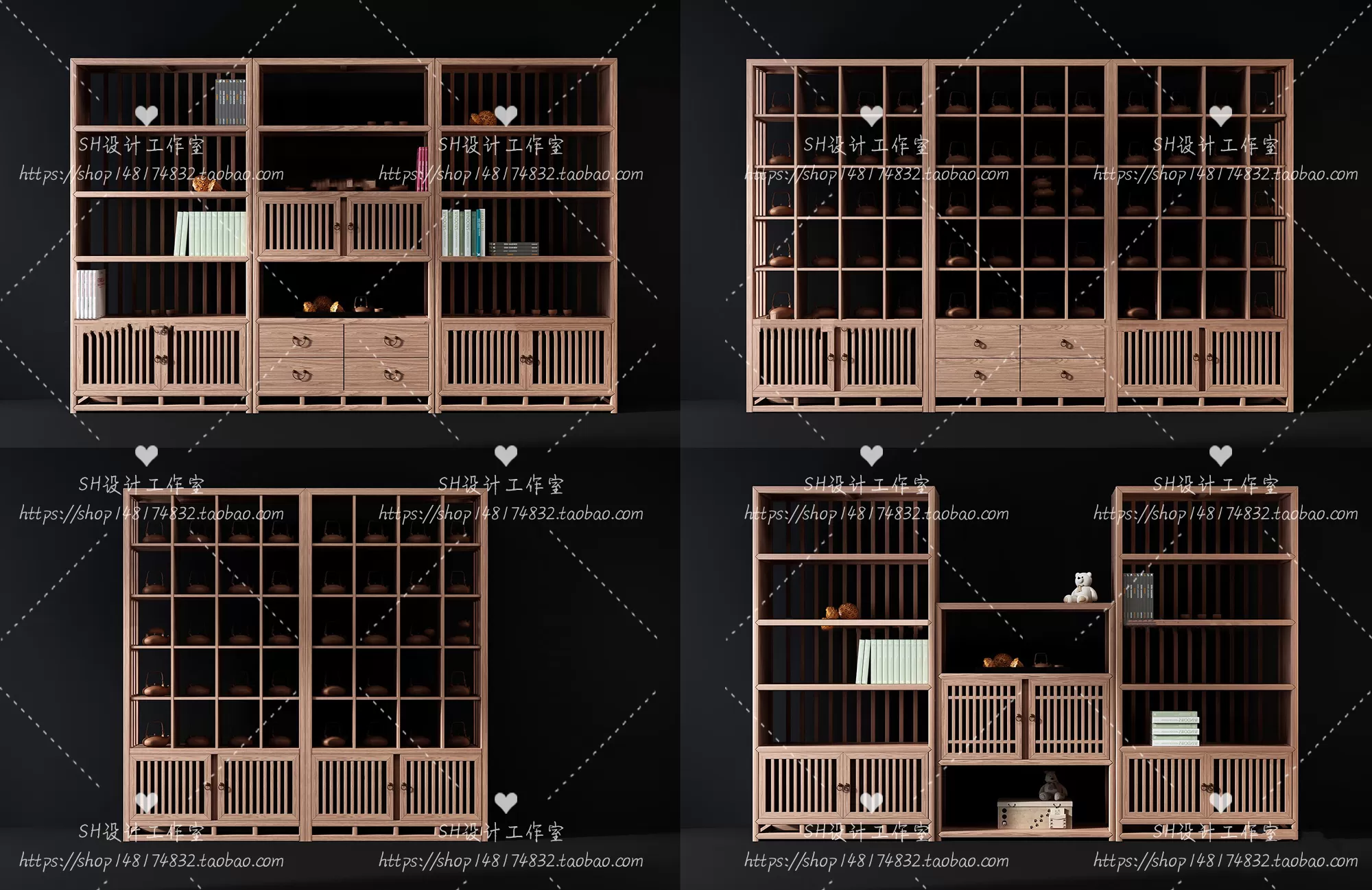 Decorative Cabinets – 3D Models – 0040