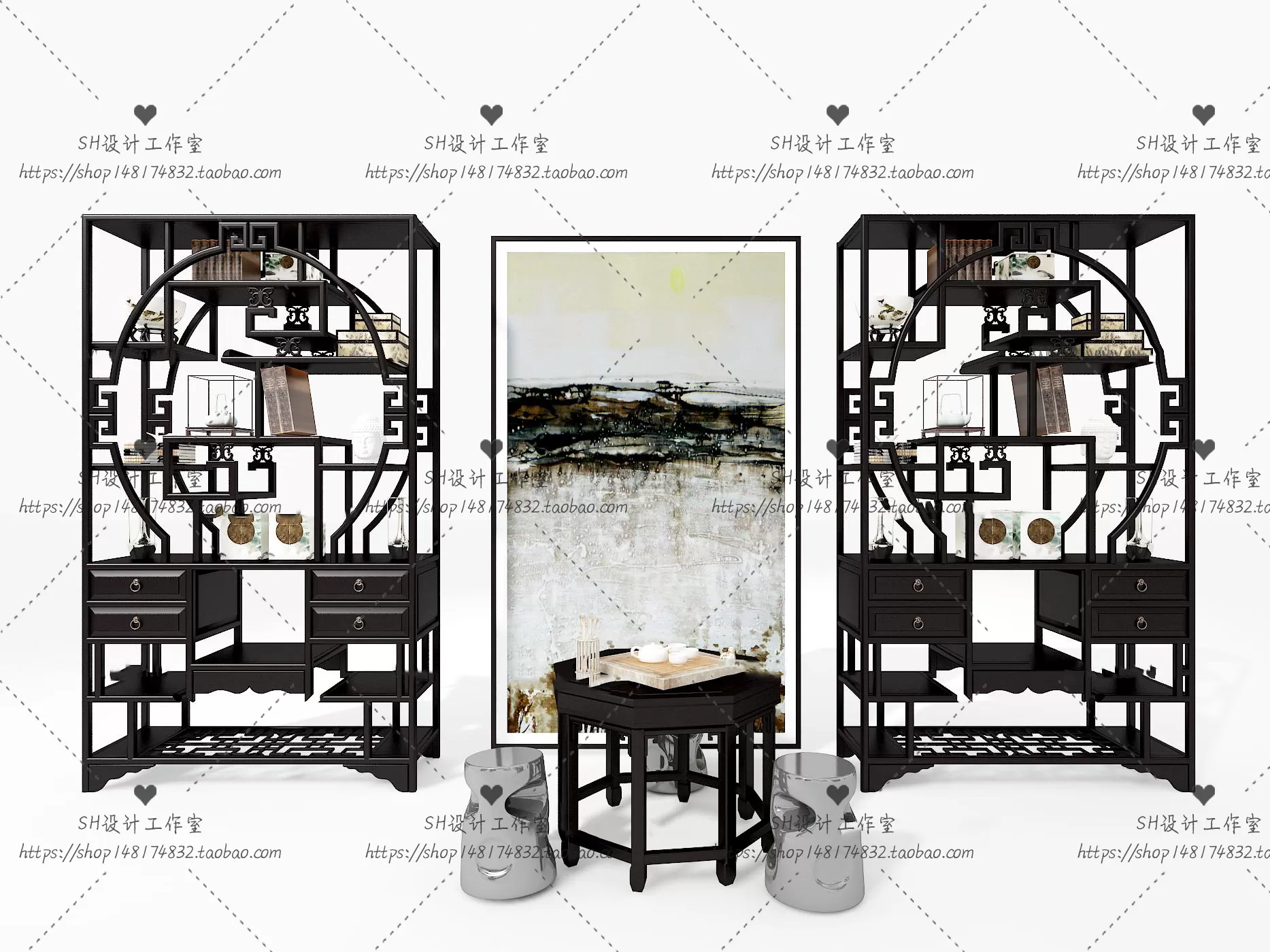 Decorative Cabinets – 3D Models – 0051