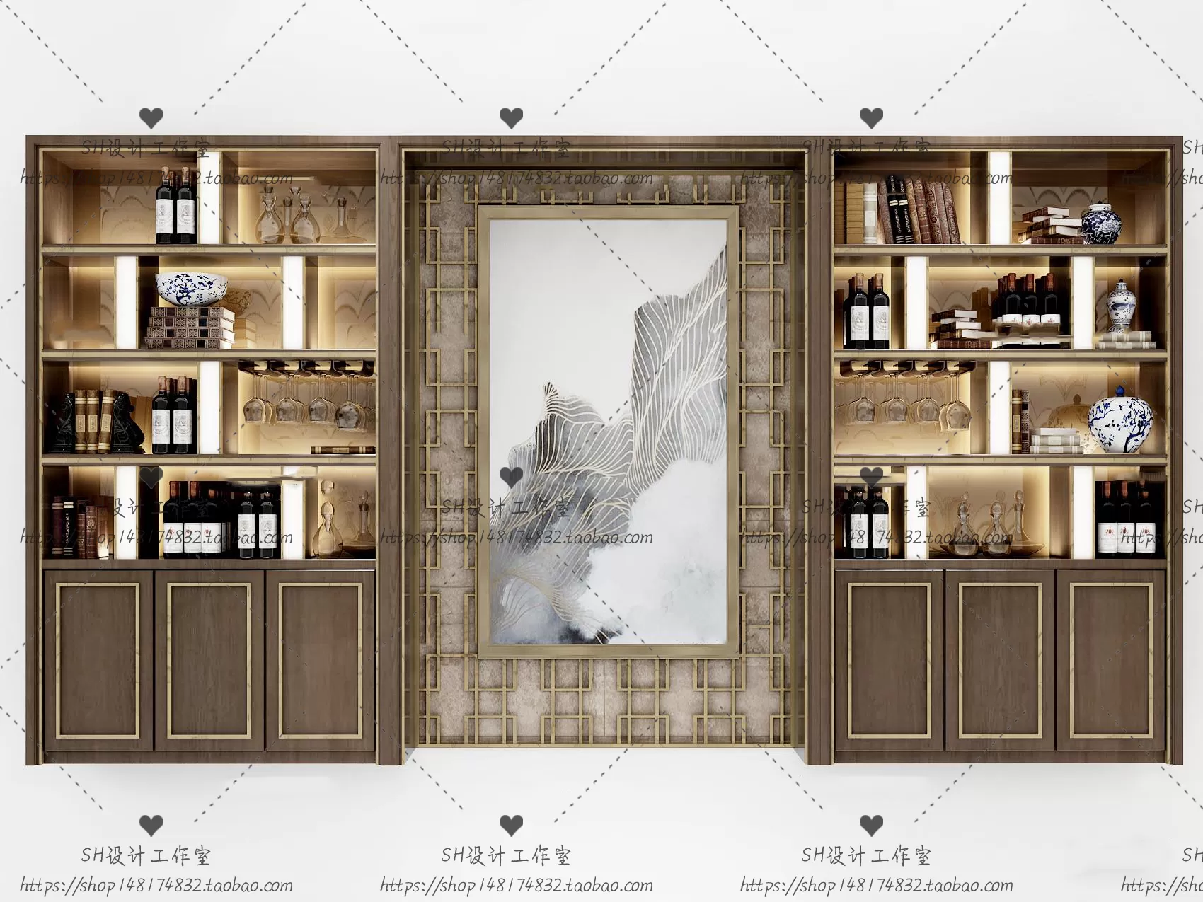 Decorative Cabinets – 3D Models – 0054