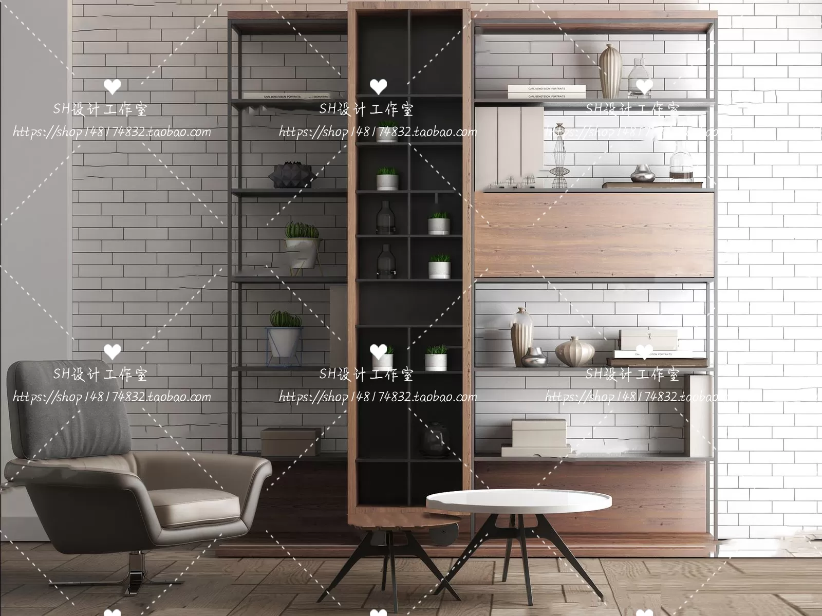 Decorative Cabinets – 3D Models – 0120