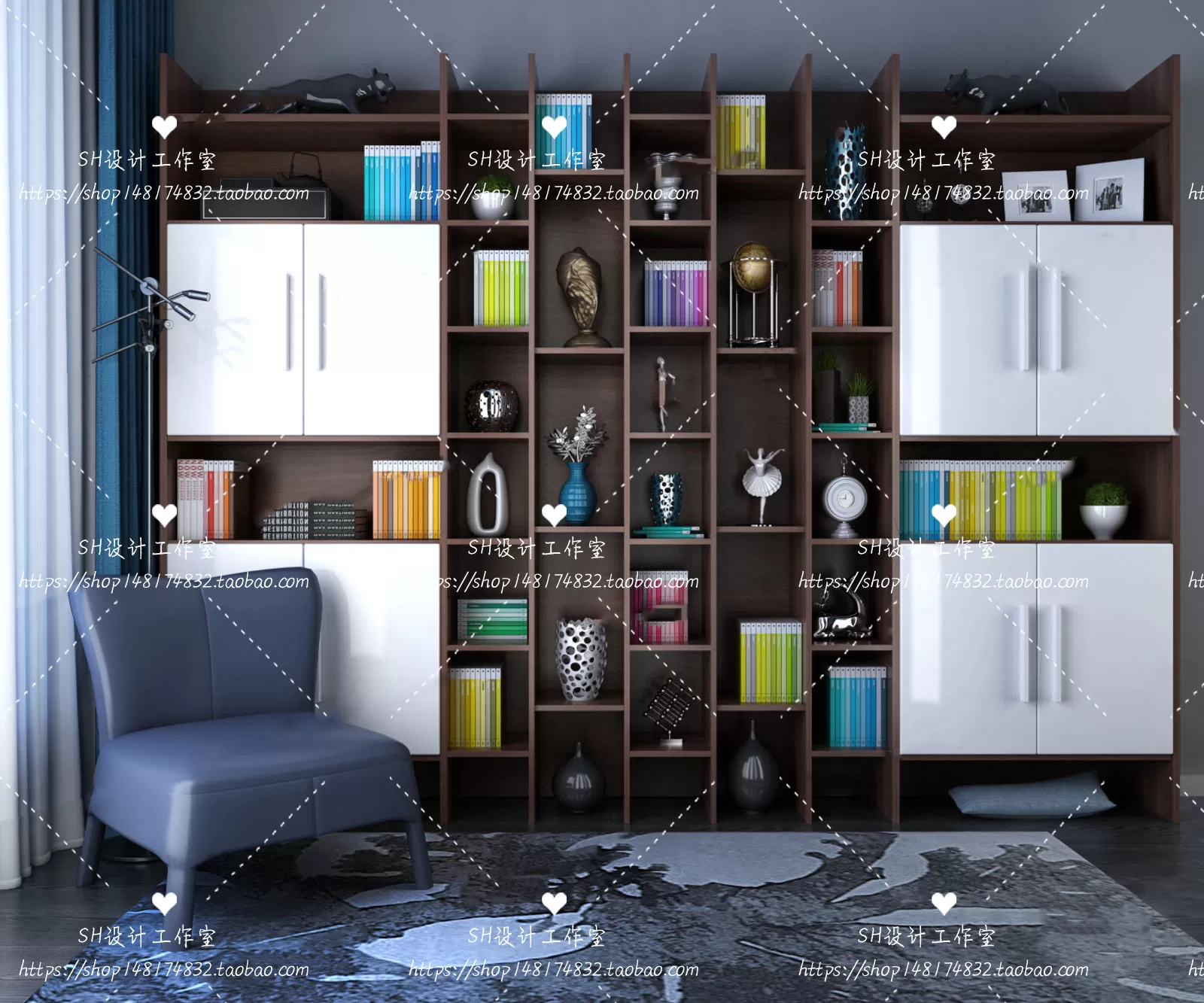 Decorative Cabinets – 3D Models – 0122