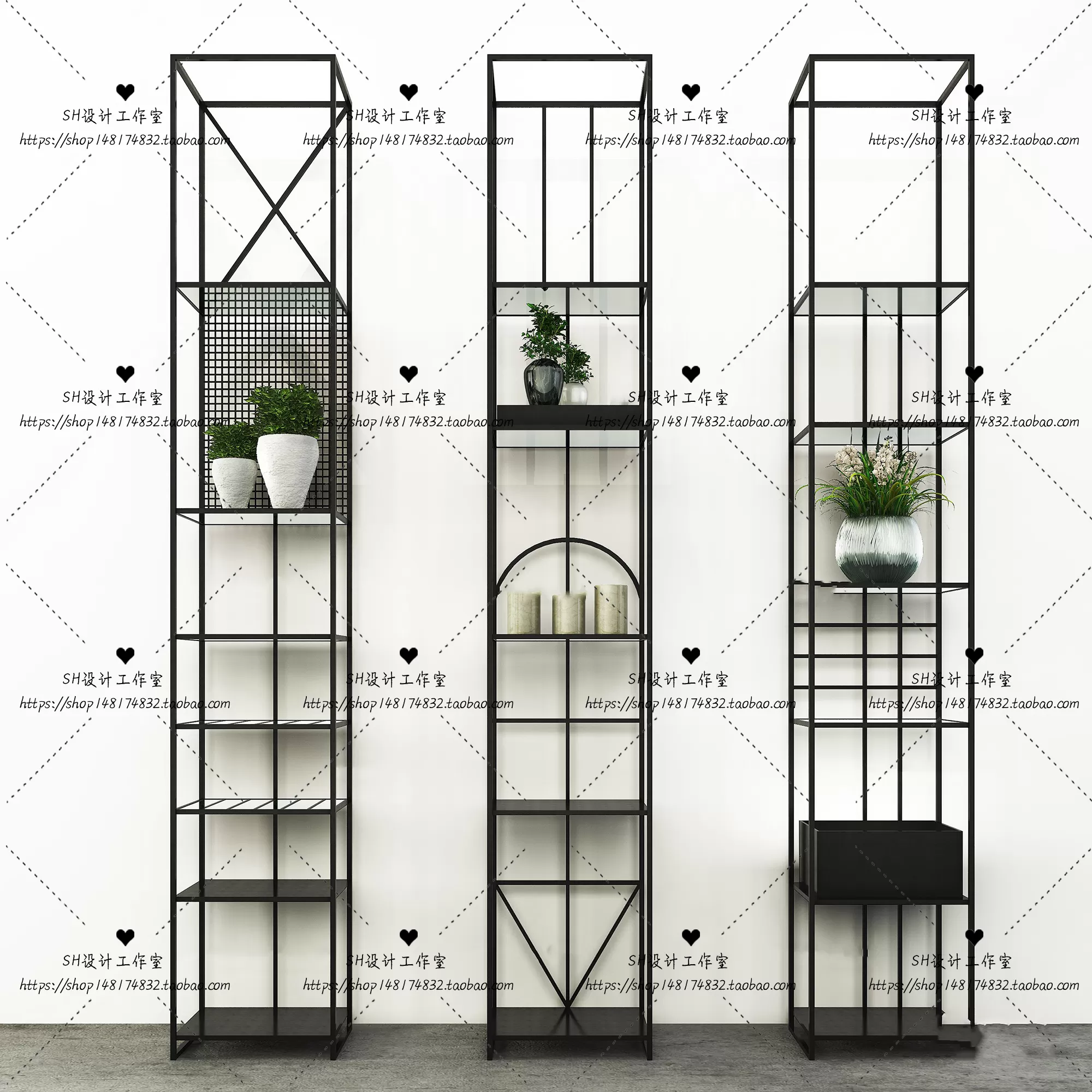 Decorative Cabinets – 3D Models – 0124