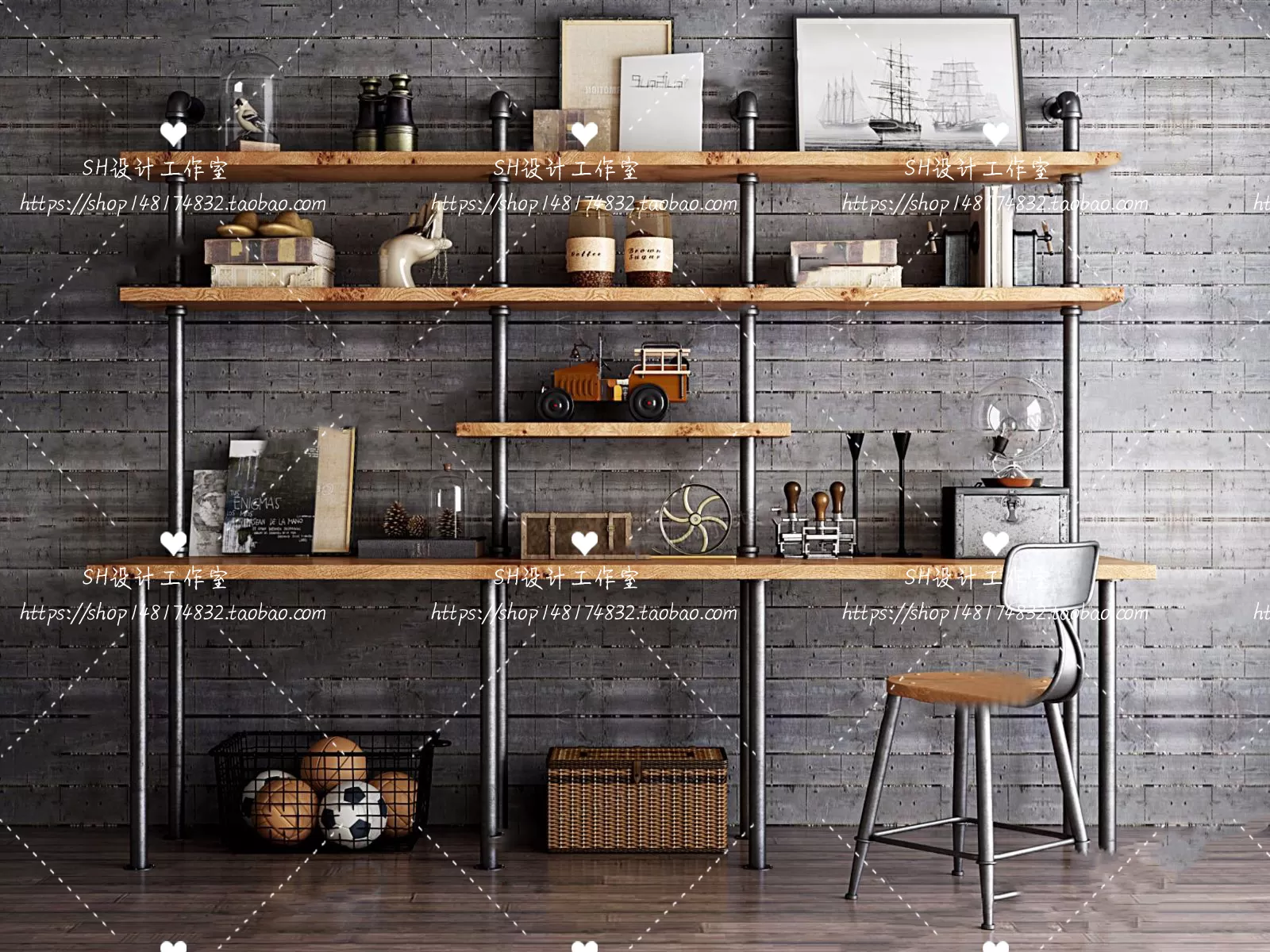 Decorative Cabinets – 3D Models – 0126