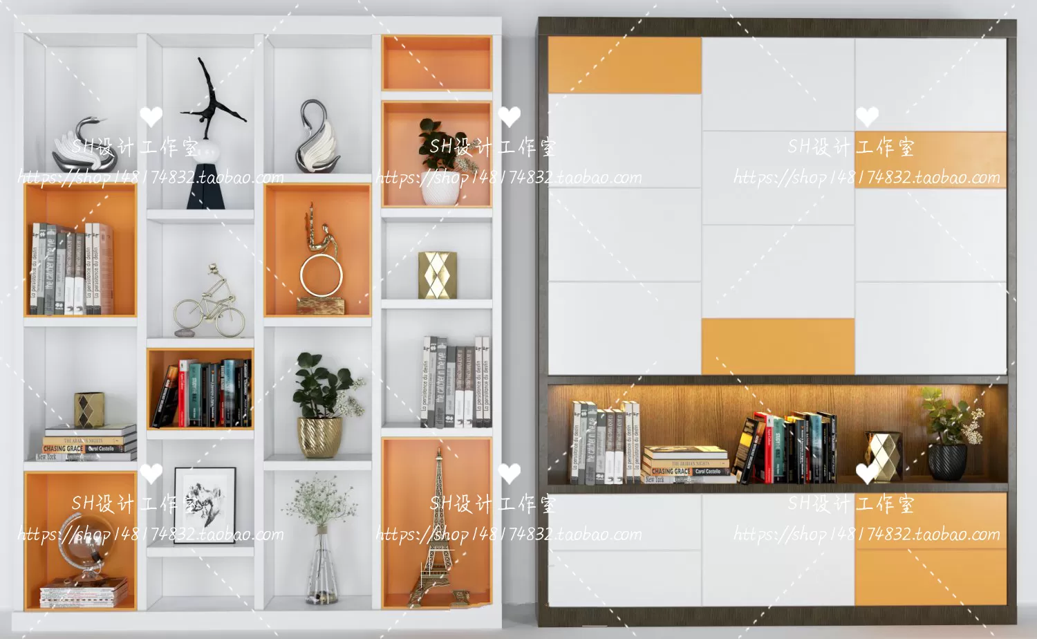 Decorative Cabinets – 3D Models – 0127