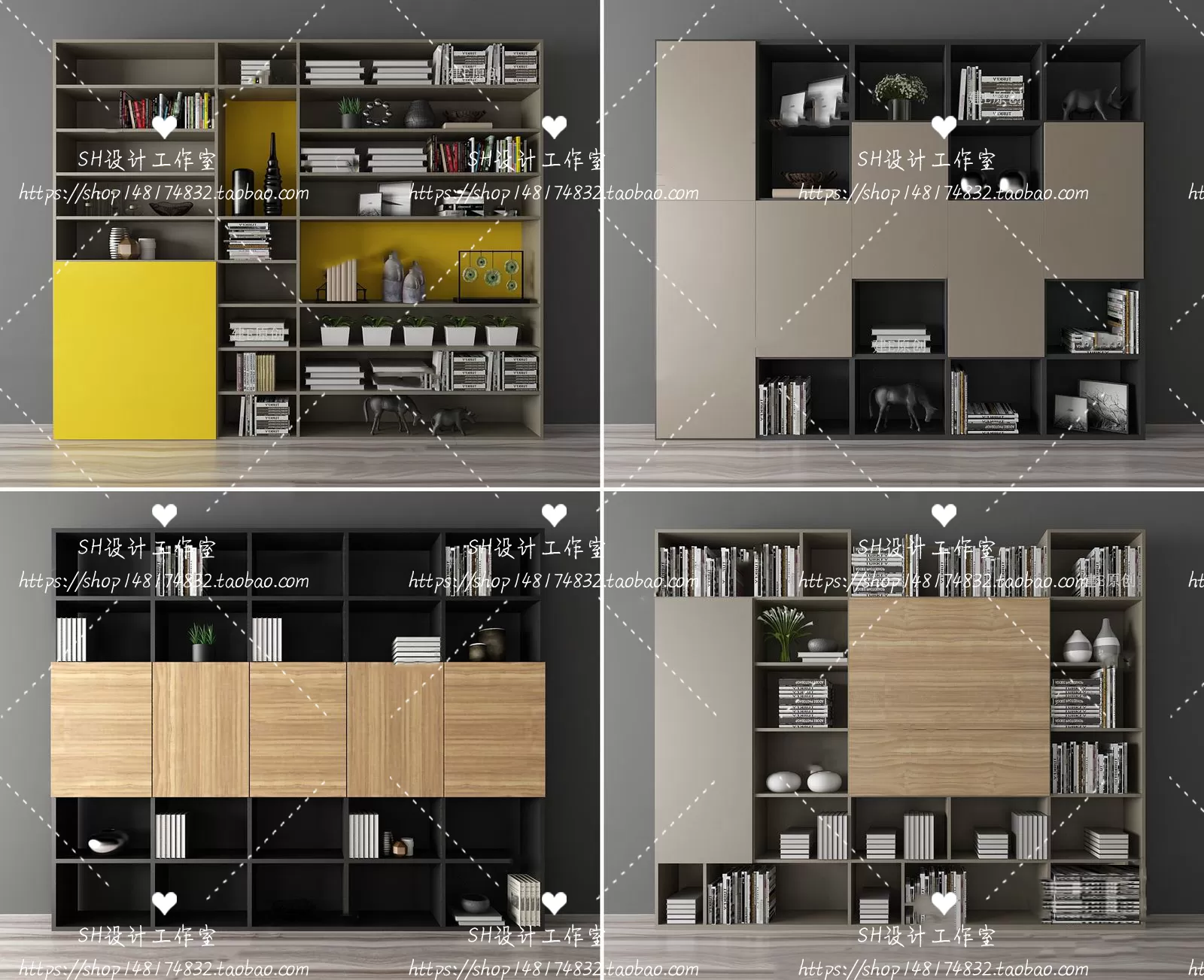 Decorative Cabinets – 3D Models – 0144