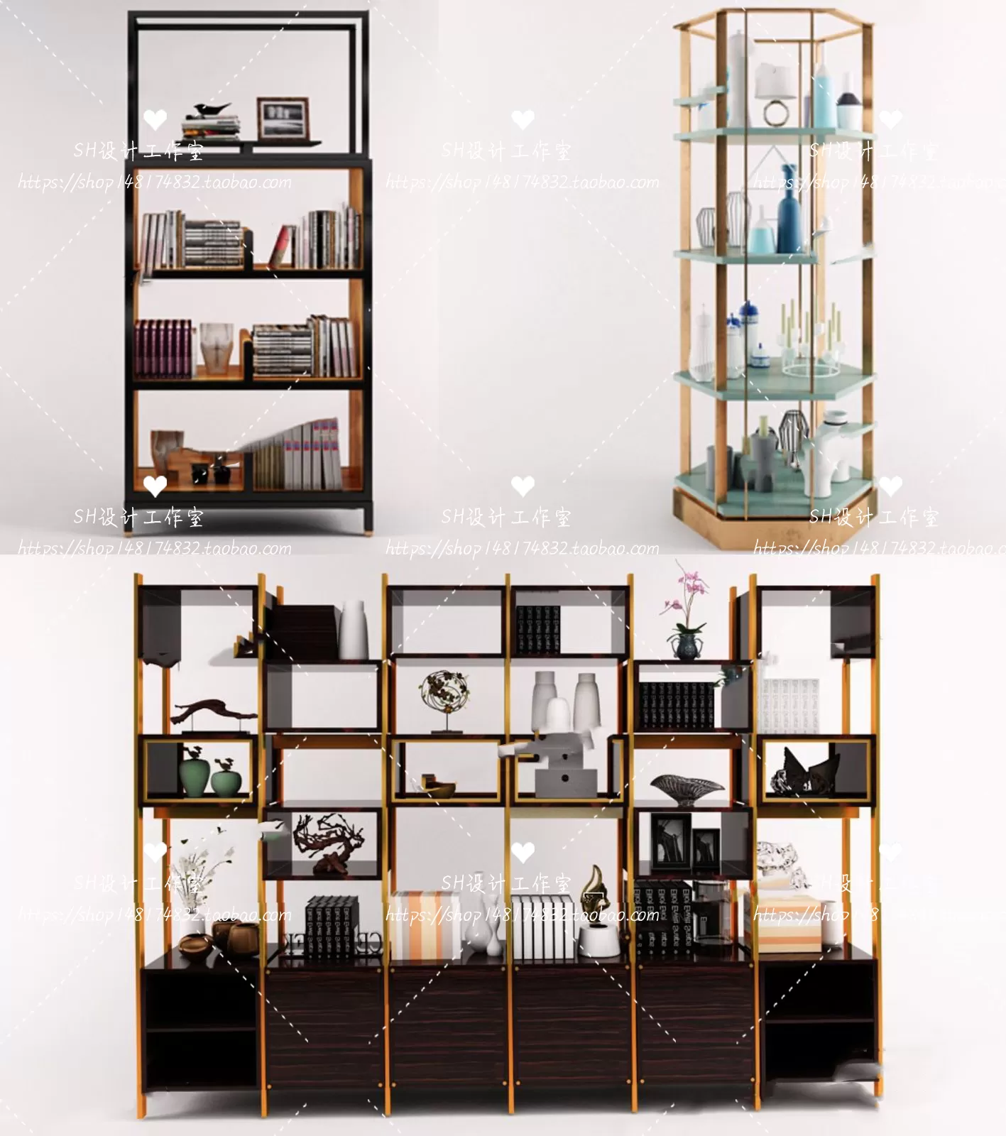 Decorative Cabinets – 3D Models – 0150