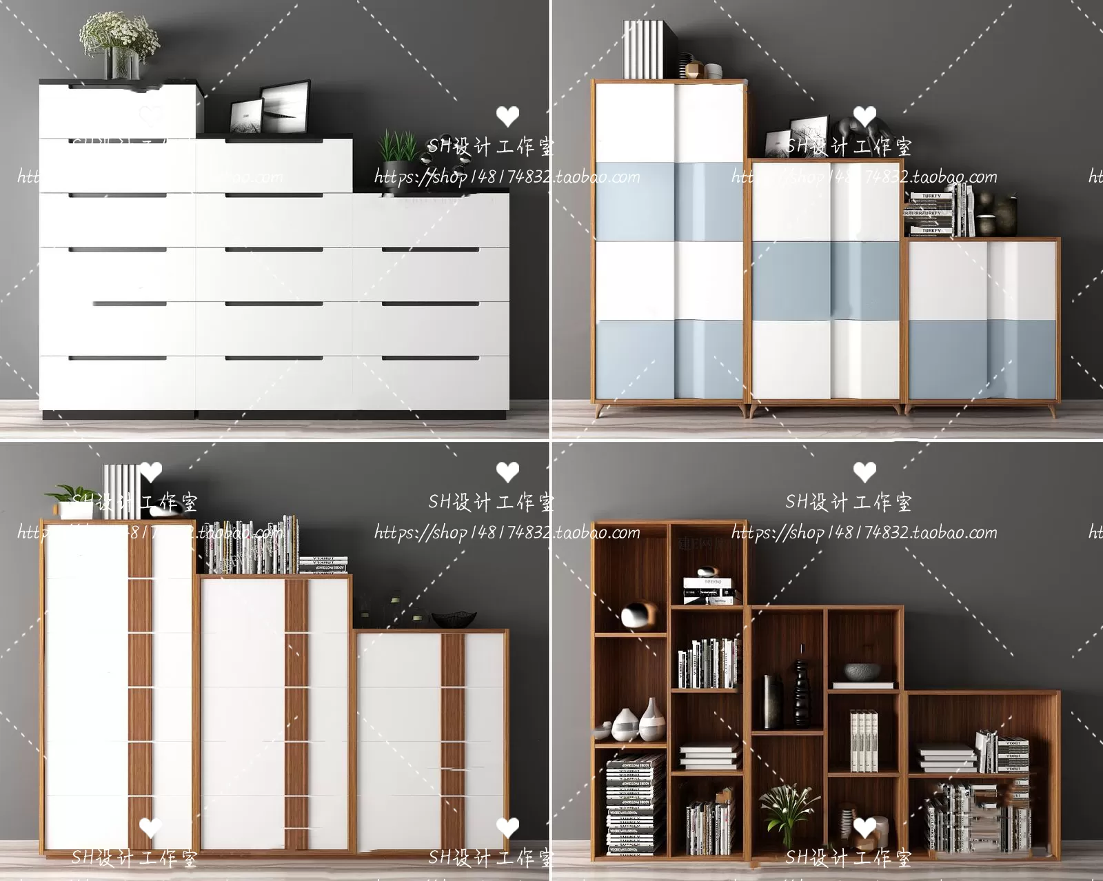 Decorative Cabinets – 3D Models – 0162